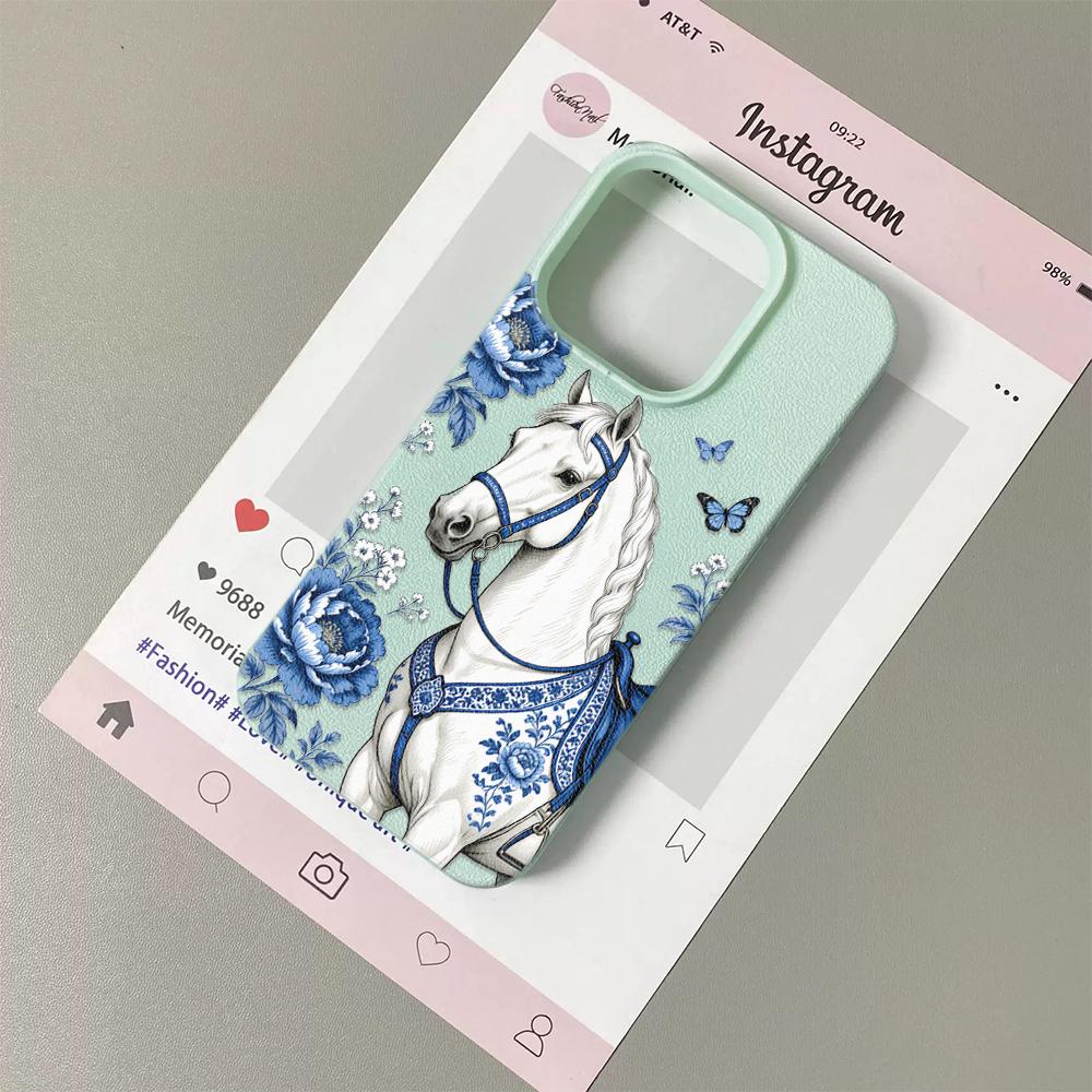 Elegant White Horse Floral Lychee Texture Phone Case For iPhone 17 16 14 15 Plus 13 12 11 Pro Max X XR 17 Air Shockproof Cover iPhone XR
Elegant White Horse Floral Lychee Texture Phone Case For iPhone 17 16 14 15 Plus 13 12 11 Pro Max X XR 17 Air Shockproof Cover iPhone XR