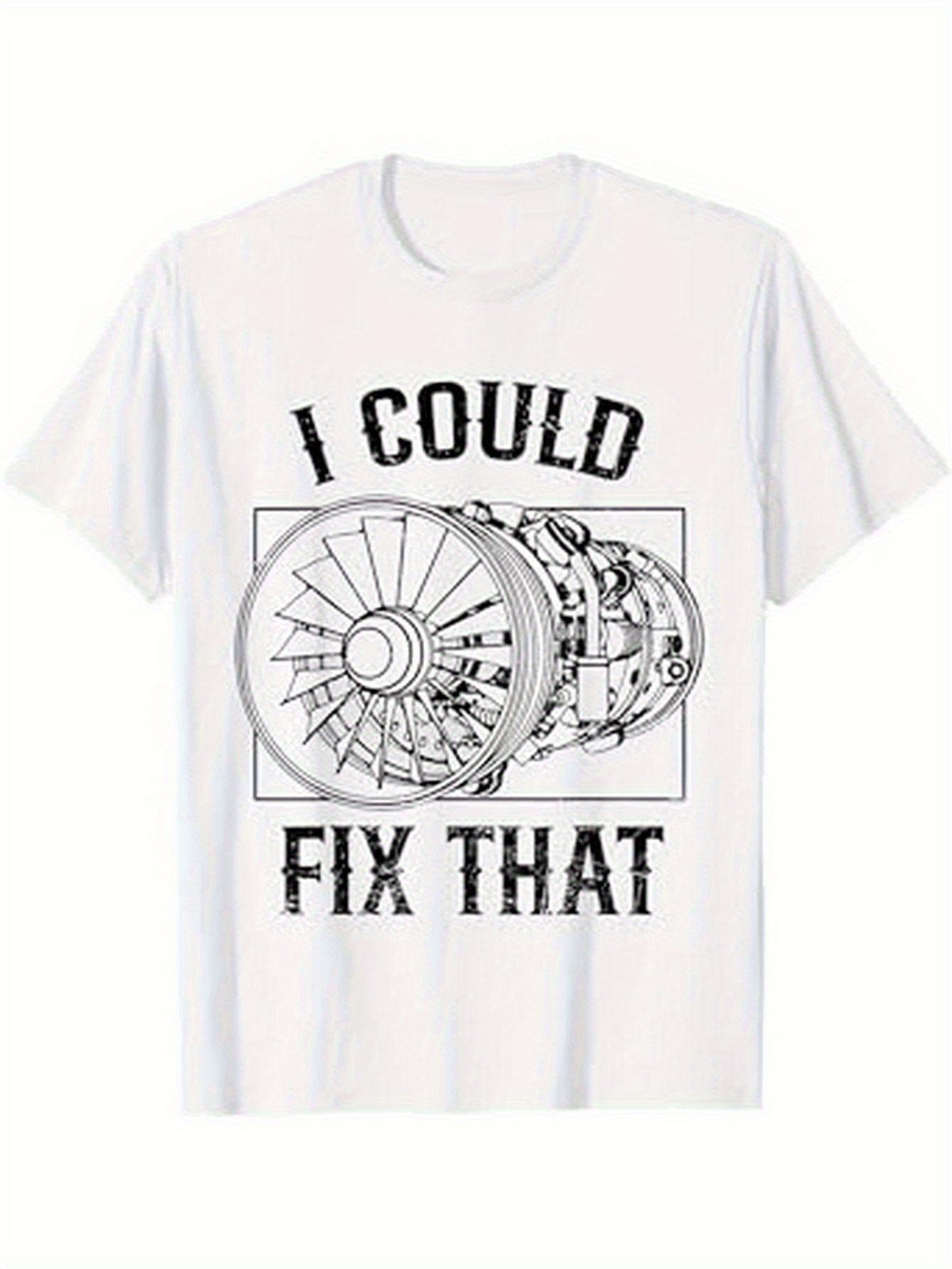 I Could Fix That Plane Turbine Engine Aircraft Mechanic design100 cotton summer Oneck short sleeve printed mens Tshirt 4XL
I Could Fix That Plane Turbine Engine Aircraft Mechanic design100 cotton summer Oneck short sleeve printed mens Tshirt 4XL