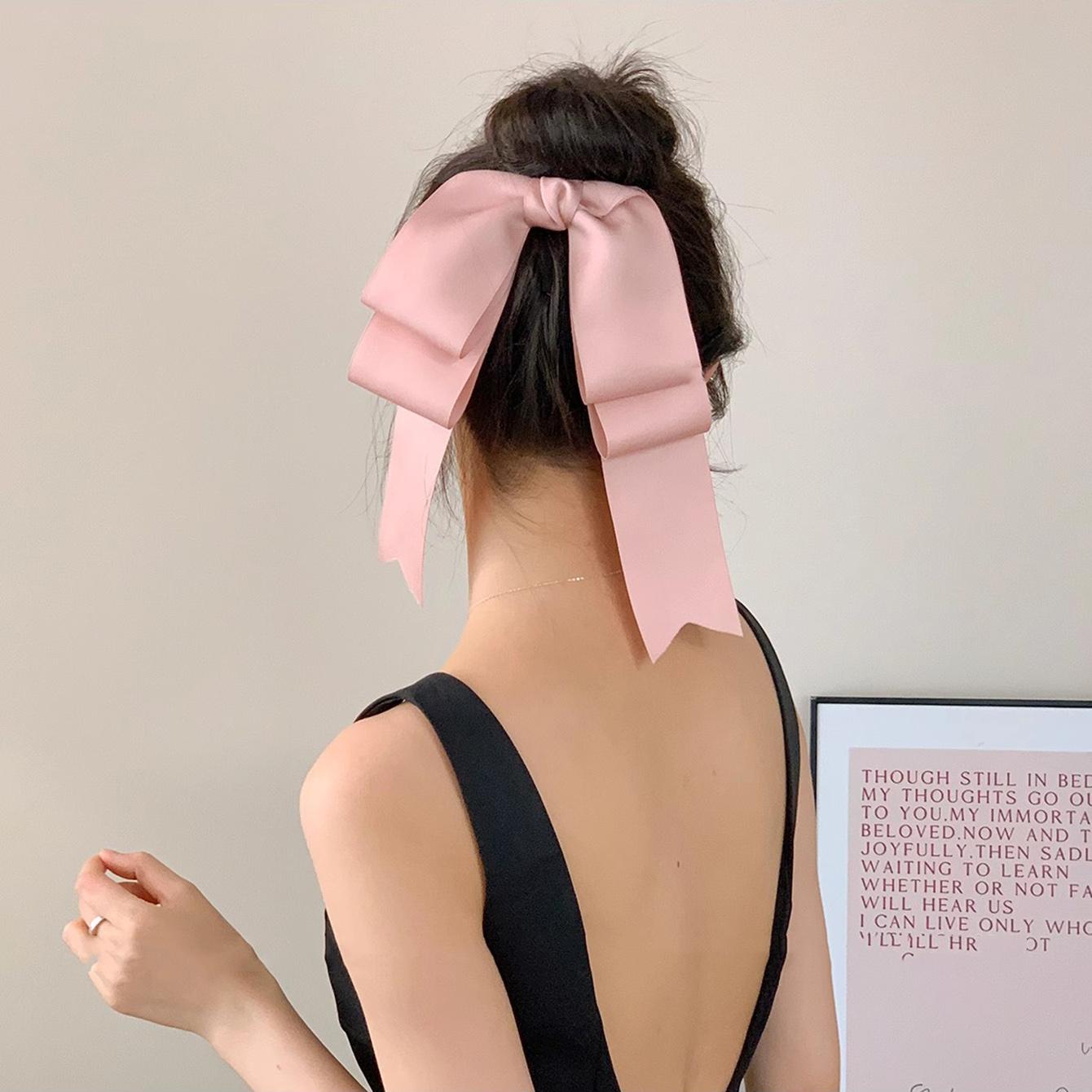 1pcs Women Solid Color Ribbon Long Big Bows Hairpin Ballet Style Clips Hair Accessories for Girls Trendy Summer Headpiece
1pcs Women Solid Color Ribbon Long Big Bows Hairpin Ballet Style Clips Hair Accessories for Girls Trendy Summer Headpiece
