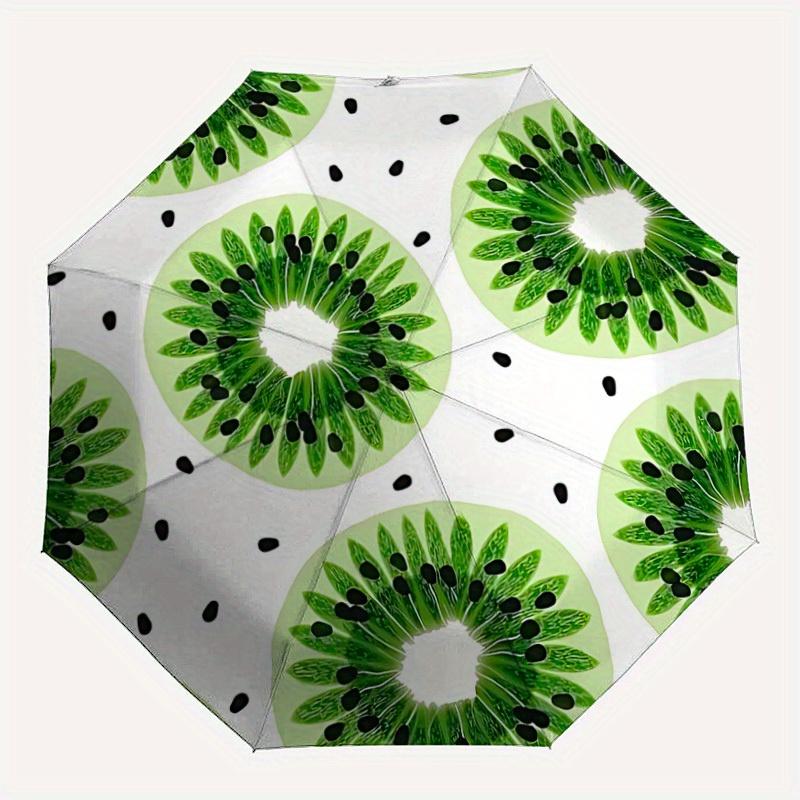 1pc Kiwi Slice Pattern Automatic Folding Umbrella, Portable & Foldable Design with 8 Ribs, Casual Outdoor Accessory Halloween and Christmas
1pc Kiwi Slice Pattern Automatic Folding Umbrella, Portable & Foldable Design with 8 Ribs, Casual Outdoor Accessory Halloween and Christmas