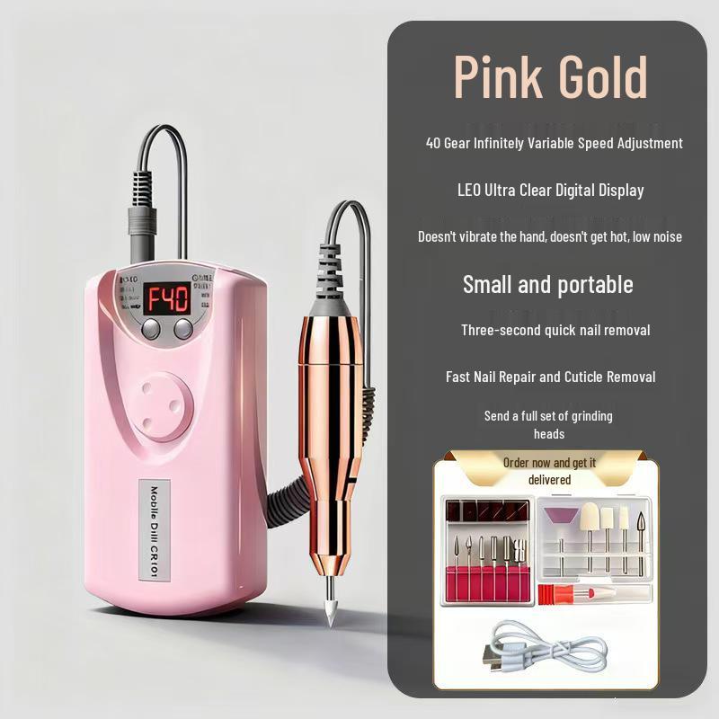 Rechargeable Electric Nail Grinder and Trimmer for Beginners with Nail Lamp and Dead Skin Remover.
Rechargeable Electric Nail Grinder and Trimmer for Beginners with Nail Lamp and Dead Skin Remover.
