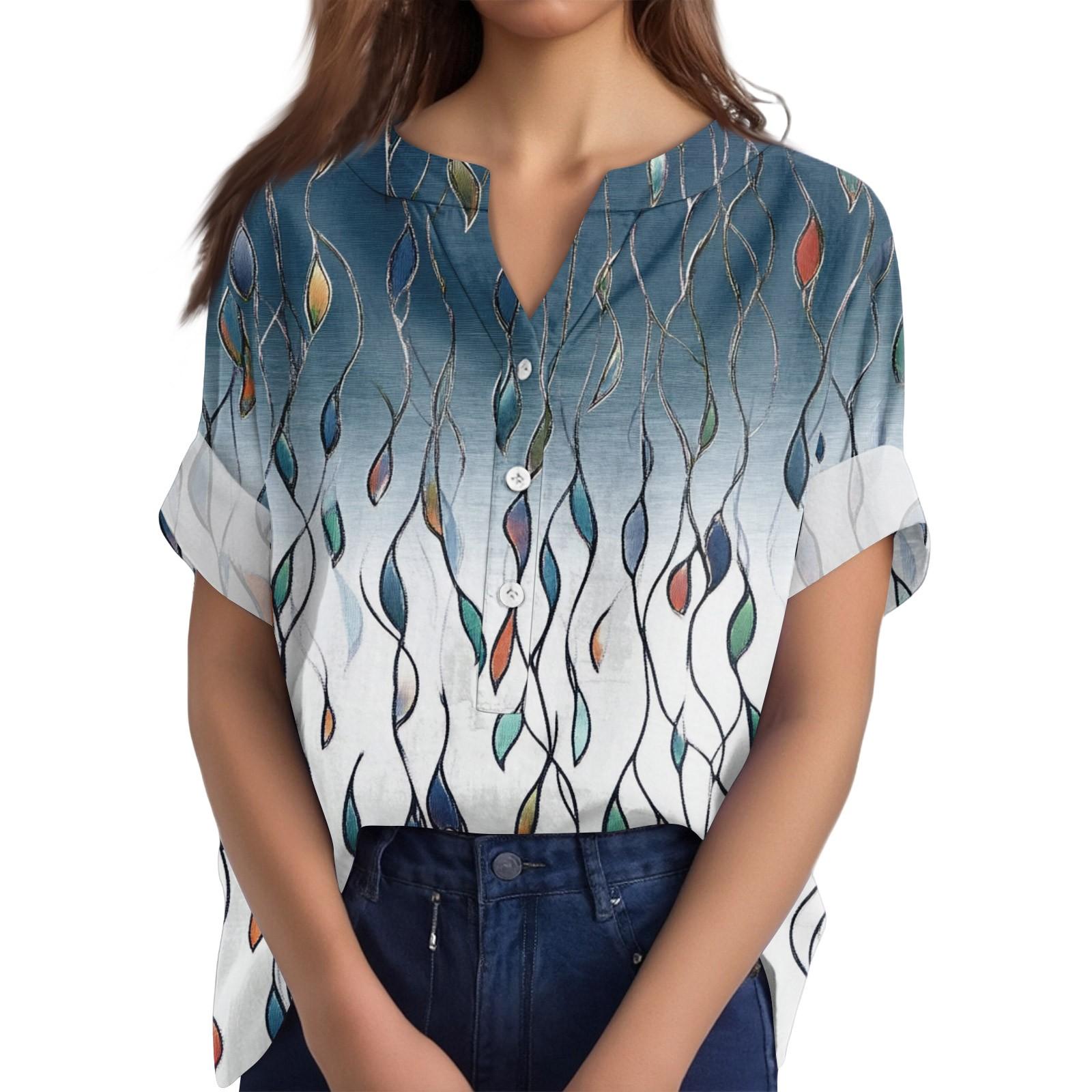 Женская хлопково-льняная футболка с круглым вырезом, коротким рукавом и пуговицами, футболка с принтом L синий
Женская хлопково-льняная футболка с круглым вырезом, коротким рукавом и пуговицами, футболка с принтом L синий