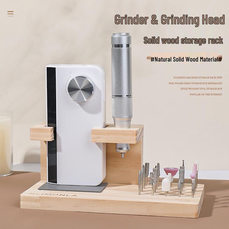 Nail Art Polishing Machine Rack: Minimalist Raw Wood Design & New Polishing Head Storage Box
Nail Art Polishing Machine Rack: Minimalist Raw Wood Design & New Polishing Head Storage Box