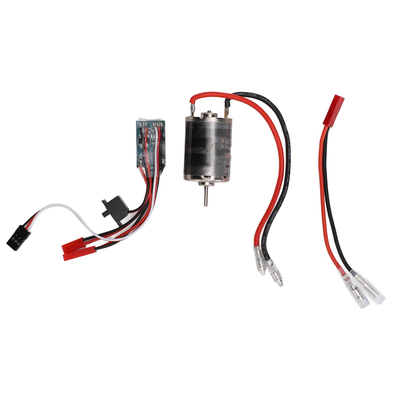 380 38T Brushed Motor Kit Large Torsion JST Plug RC Motor 30A ESC Combo with JST Female to 4mm
380 38T Brushed Motor Kit Large Torsion JST Plug RC Motor 30A ESC Combo with JST Female to 4mm