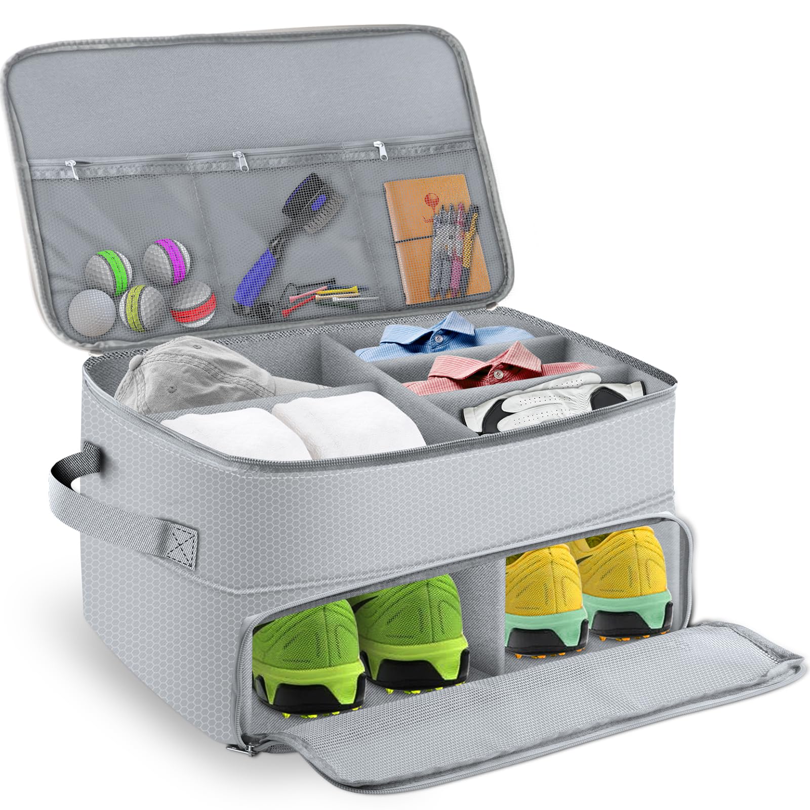 2 Layers Golf Trunk Organizer, Golf Accessories, Waterproof and Durable Golf Storage Bag, Golf Organizer for Car светло-серый
2 Layers Golf Trunk Organizer, Golf Accessories, Waterproof and Durable Golf Storage Bag, Golf Organizer for Car светло-серый