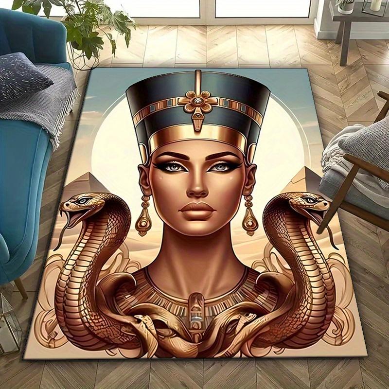 Egyptian Velvet Rug, Non Slip Polyester, Vibrant Pharaoh Serpent Design, Luxurious Living Room Decor, Stylish Floor Mat 50x80cm
Egyptian Velvet Rug, Non Slip Polyester, Vibrant Pharaoh Serpent Design, Luxurious Living Room Decor, Stylish Floor Mat 50x80cm