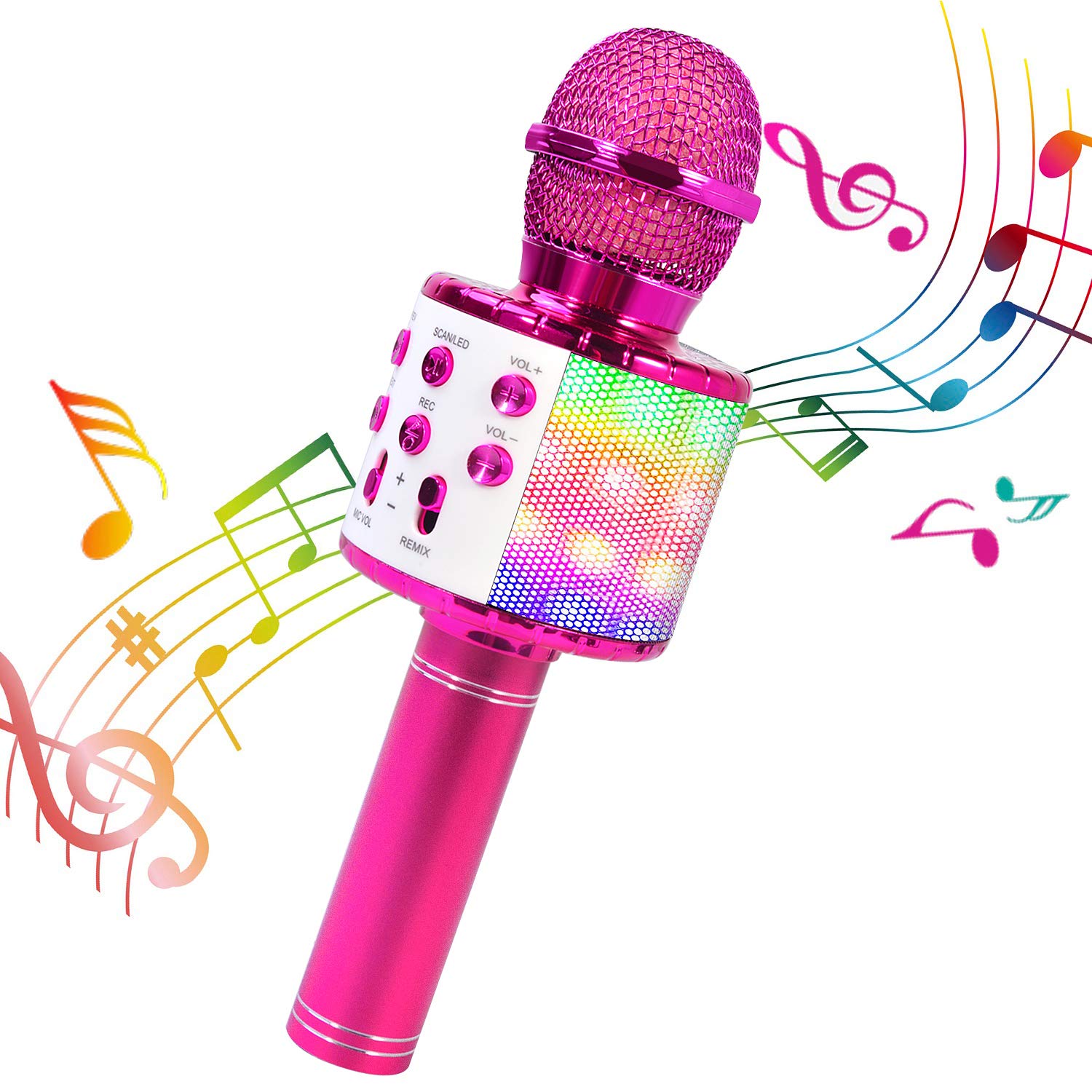 ShinePick Karaoke Bluetooth Recordable Wireless Noise Equipped with Echo Function Accompaniment Wireless Music Colorful LED Light Home Compatible with
ShinePick Karaoke Bluetooth Recordable Wireless Noise Equipped with Echo Function Accompaniment Wireless Music Colorful LED Light Home Compatible with