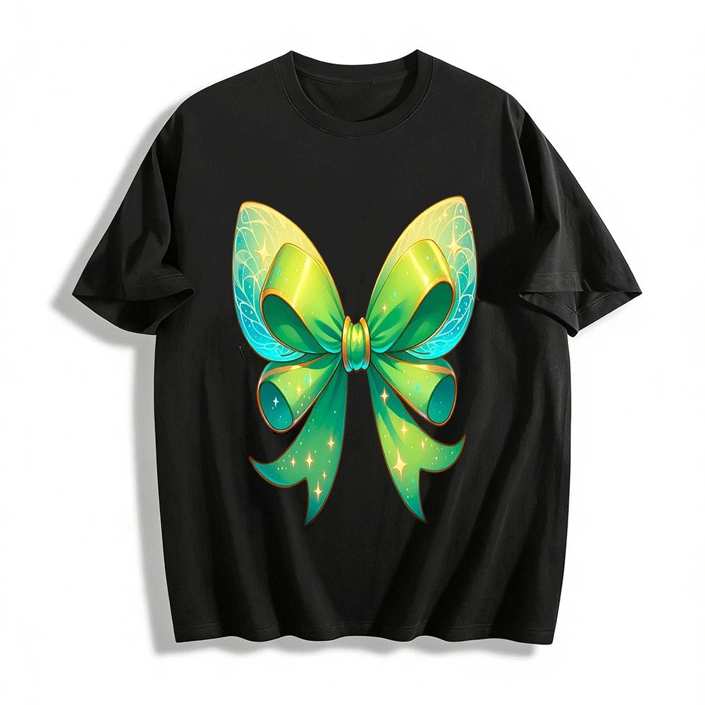 Fairy Wing Green Bow Print Casual Daily Top Pure cotton T-shirt XXS
Fairy Wing Green Bow Print Casual Daily Top Pure cotton T-shirt XXS