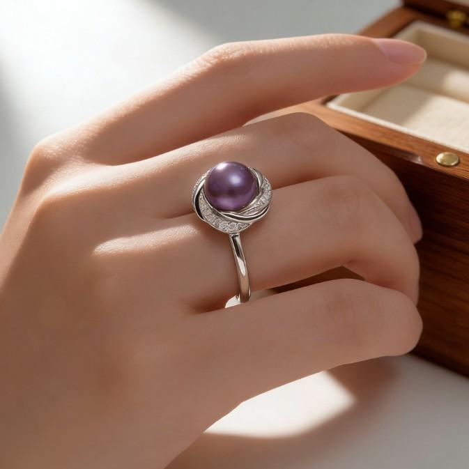 French Court Style Slightly Inlaid Retro Purple Pearl Open Ring Light Luxury Exquisite High Sense Commuter Index Finger Ring Jewelry
French Court Style Slightly Inlaid Retro Purple Pearl Open Ring Light Luxury Exquisite High Sense Commuter Index Finger Ring Jewelry