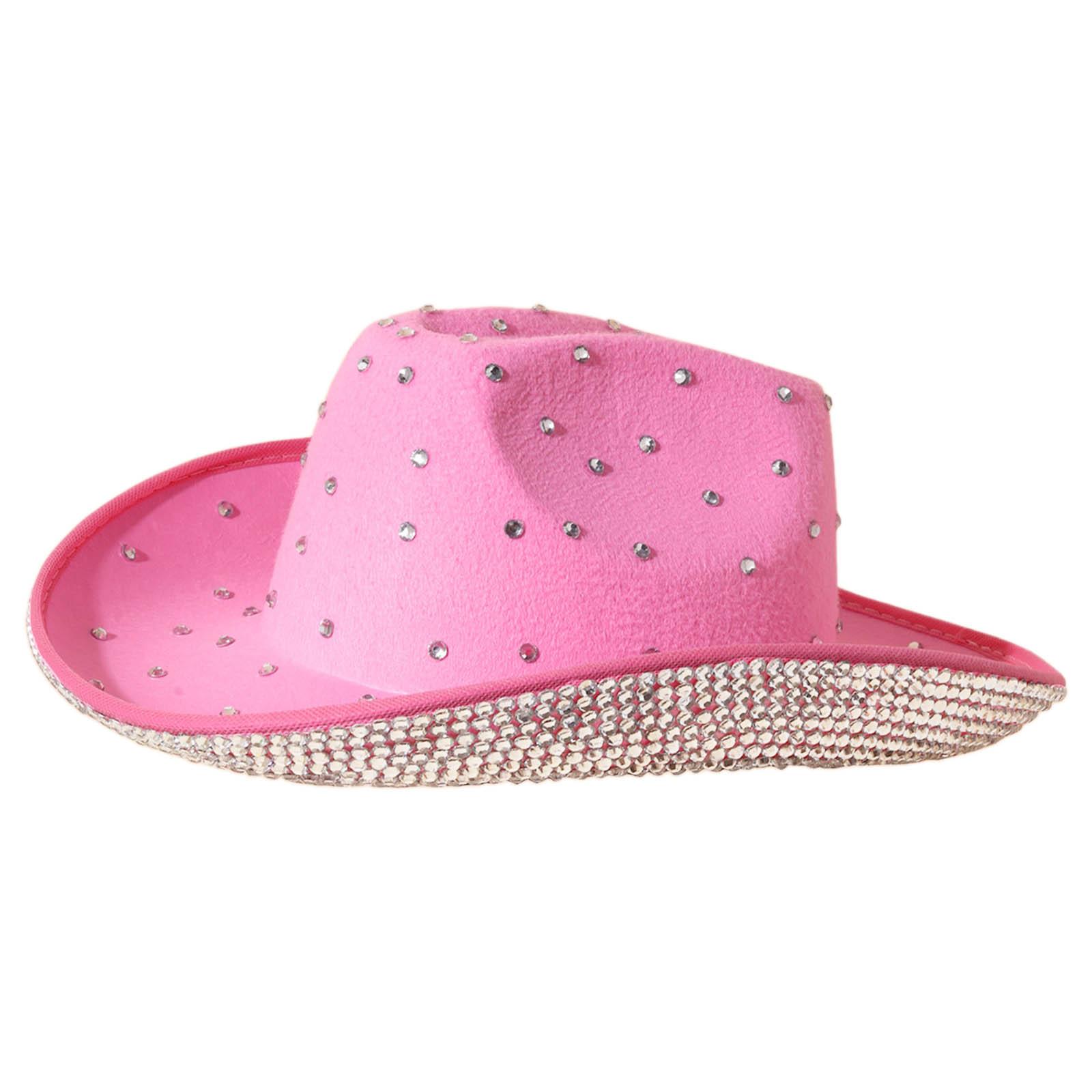 Vacation Cowboy Hat Panama Hat Crystal Brim Hat Rhinestones Hand Beading Crystal for Carnivals Music Festival рожевий
Vacation Cowboy Hat Panama Hat Crystal Brim Hat Rhinestones Hand Beading Crystal for Carnivals Music Festival рожевий