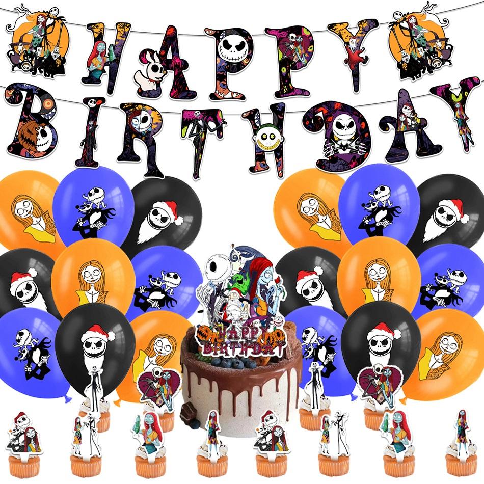 The Nightmare Before Christmas Balloons Birthday Party Decoration Banner Tableware Jack Skellington Party Supplies Halloween Toy
The Nightmare Before Christmas Balloons Birthday Party Decoration Banner Tableware Jack Skellington Party Supplies Halloween Toy