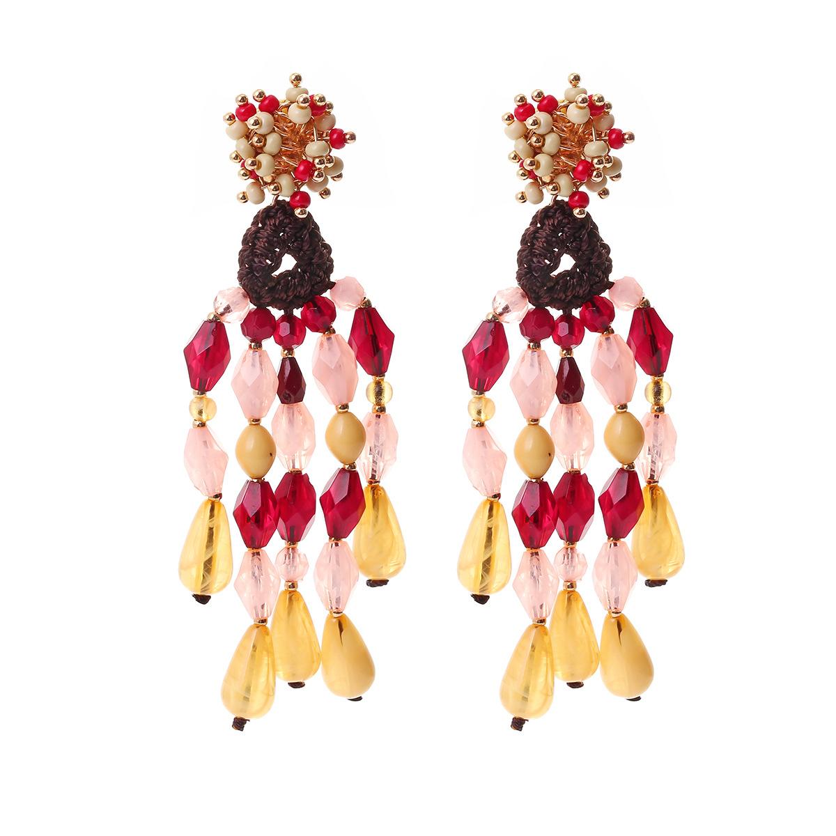 DIGADAGU Resin Bead Tassel Dangle Earrings New Gradient Luxury Earrings Women Everyday Zircon Accessories ZAA
DIGADAGU Resin Bead Tassel Dangle Earrings New Gradient Luxury Earrings Women Everyday Zircon Accessories ZAA