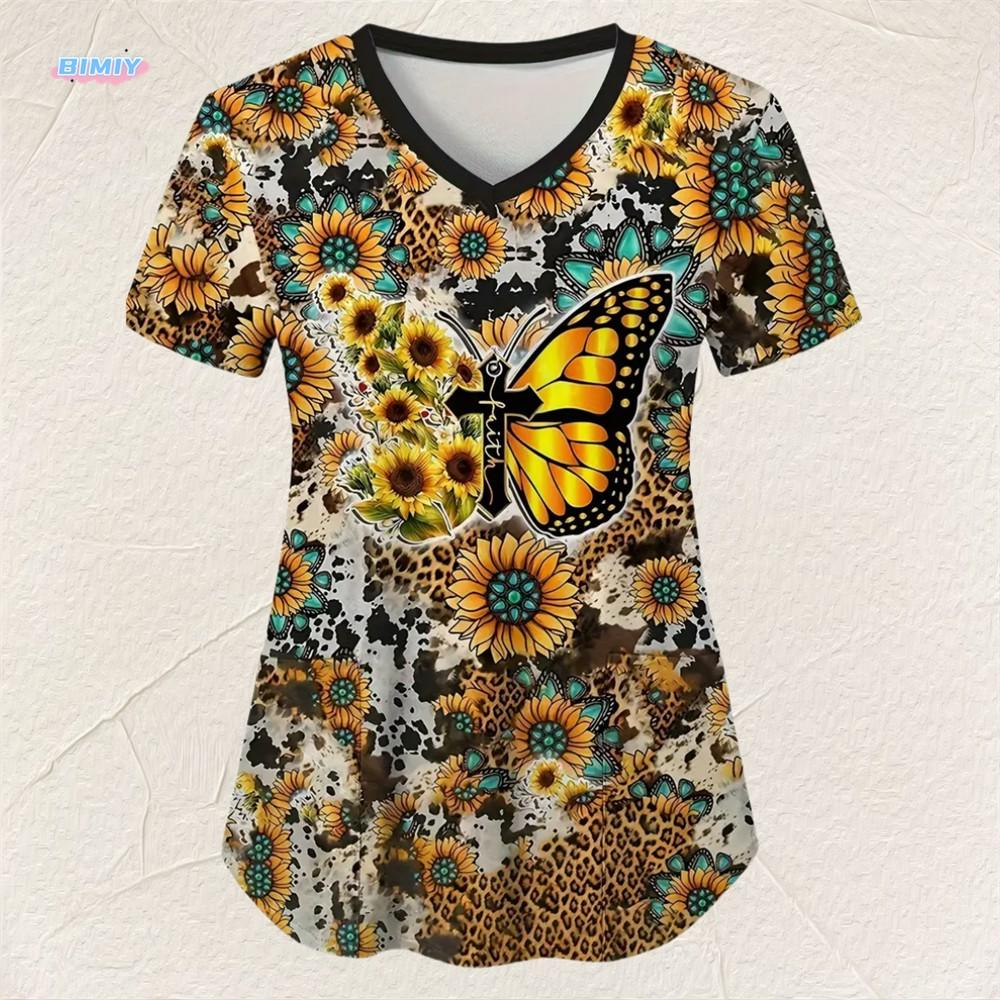Футболка Flirty Floral V Neck с V-образным вырезом - Медицинский топ с коротким рукавом и стильным карманом - Идеально подходит для весны и лета - Женская повседневная удобная S
Футболка Flirty Floral V Neck с V-образным вырезом - Медицинский топ с коротким рукавом и стильным карманом - Идеально подходит для весны и лета - Женская повседневная удобная S