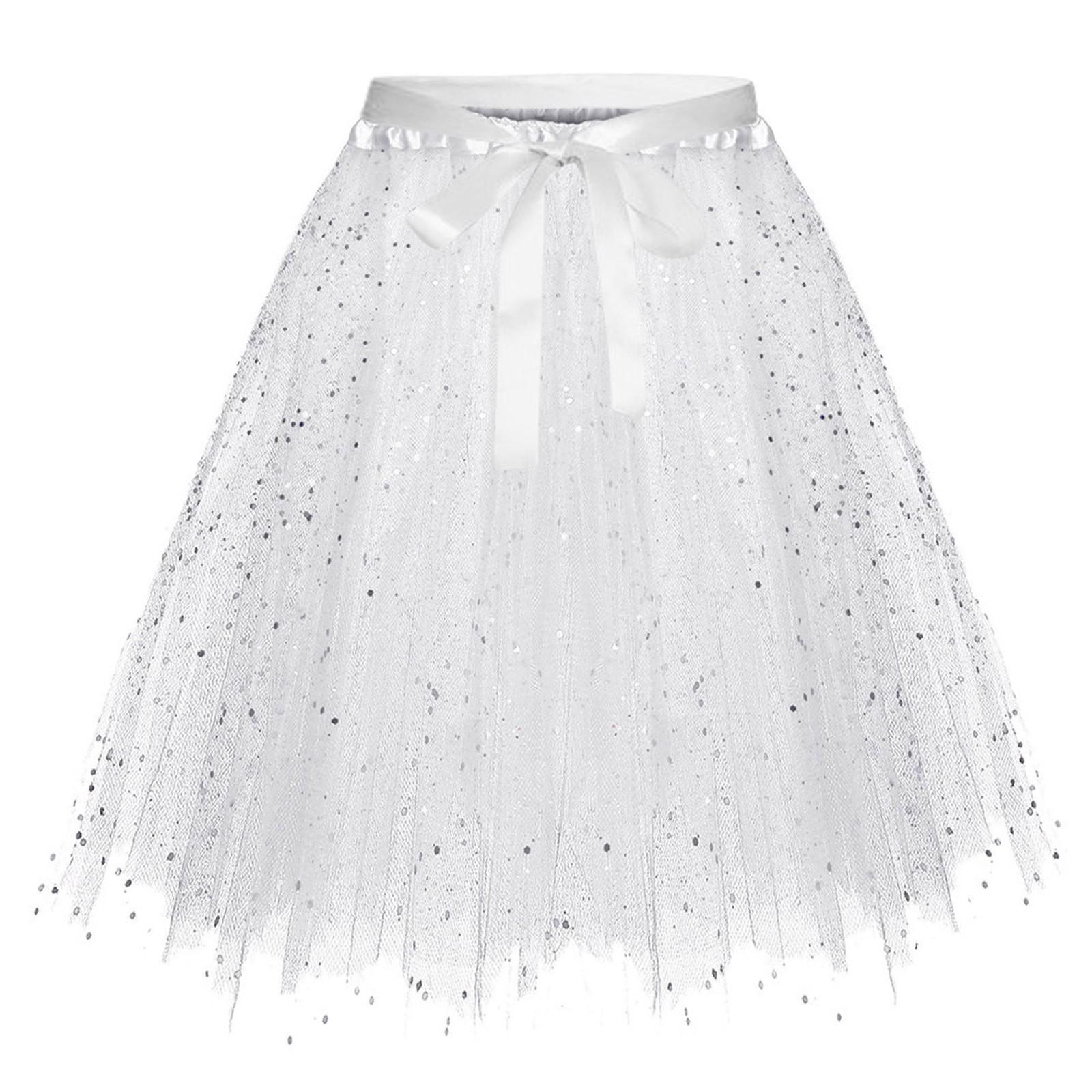 Women Mesh Tulle Skirt Princess Elastic Skirt Adult Short Dancing Skirt One Size білий
Women Mesh Tulle Skirt Princess Elastic Skirt Adult Short Dancing Skirt One Size білий