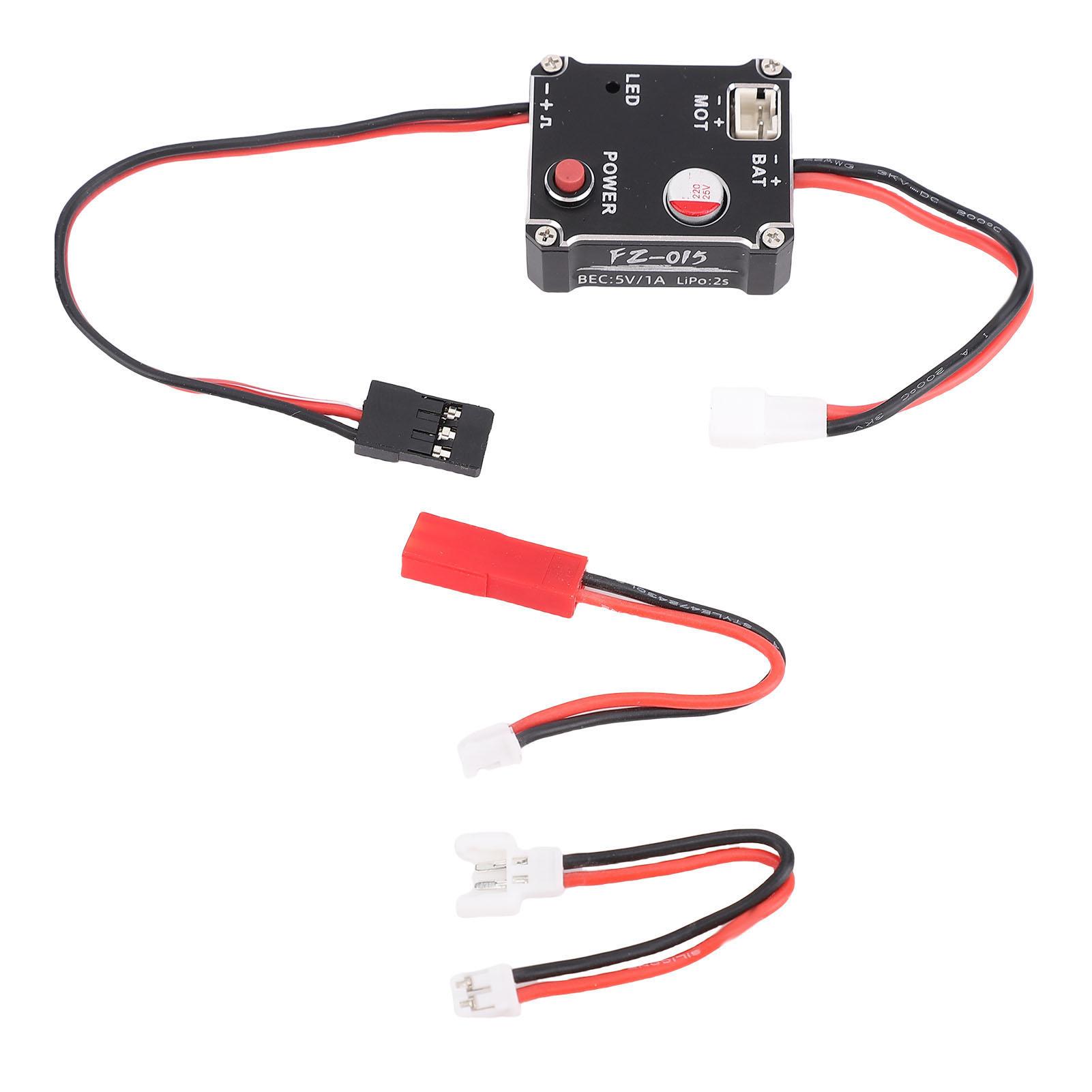 Brushed ESC Replacement for SCX24 1/18 1/24 RC Car Auto Power Off Alloy 15A Electronic Speed Controller
Brushed ESC Replacement for SCX24 1/18 1/24 RC Car Auto Power Off Alloy 15A Electronic Speed Controller