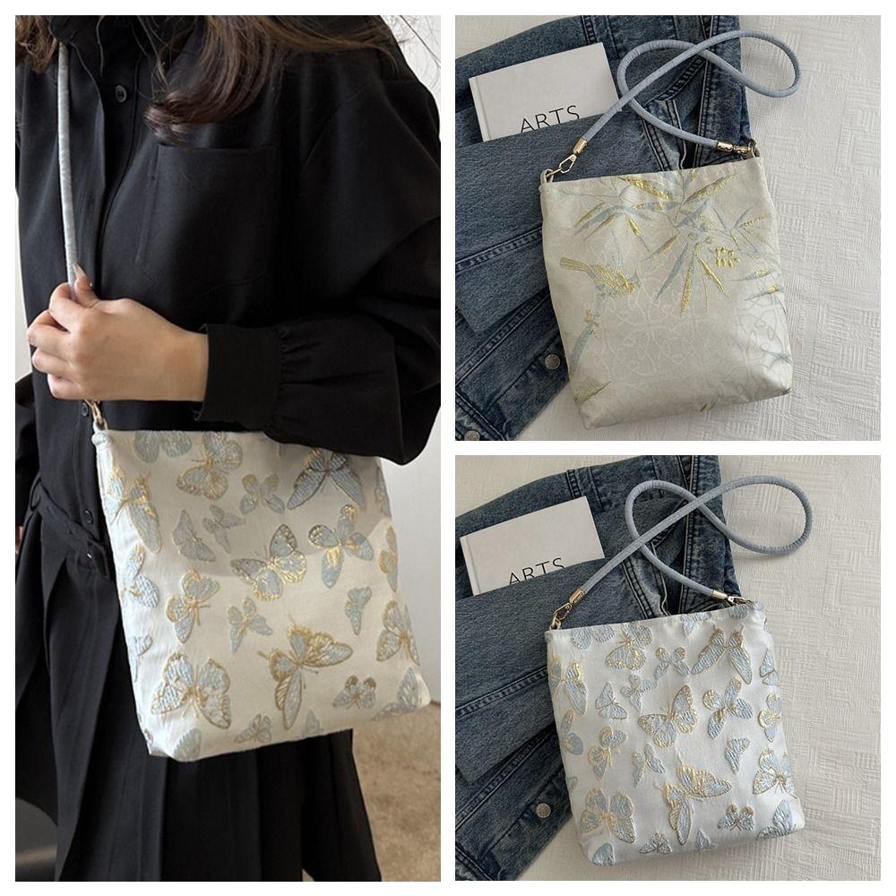 Bamboo Leaf Crossbody Bag Print Chinese Style Handbag Sweet Butterfly Shoulder Bag Student синій
Bamboo Leaf Crossbody Bag Print Chinese Style Handbag Sweet Butterfly Shoulder Bag Student синій