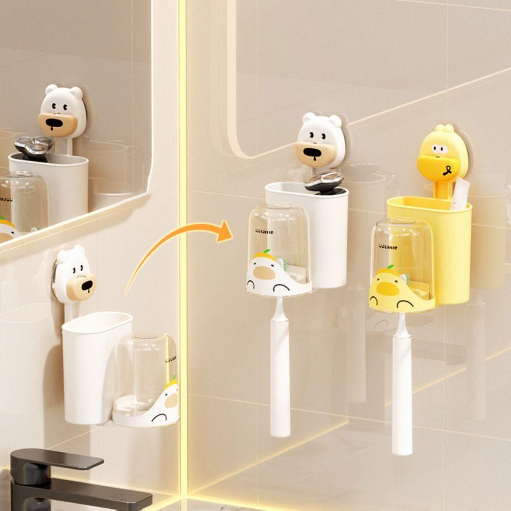 Plastic Toothbrush Holder Cartoon Toothbrush Cup Stand Mouthwash Cup Storage Holder For Bathroom
Plastic Toothbrush Holder Cartoon Toothbrush Cup Stand Mouthwash Cup Storage Holder For Bathroom