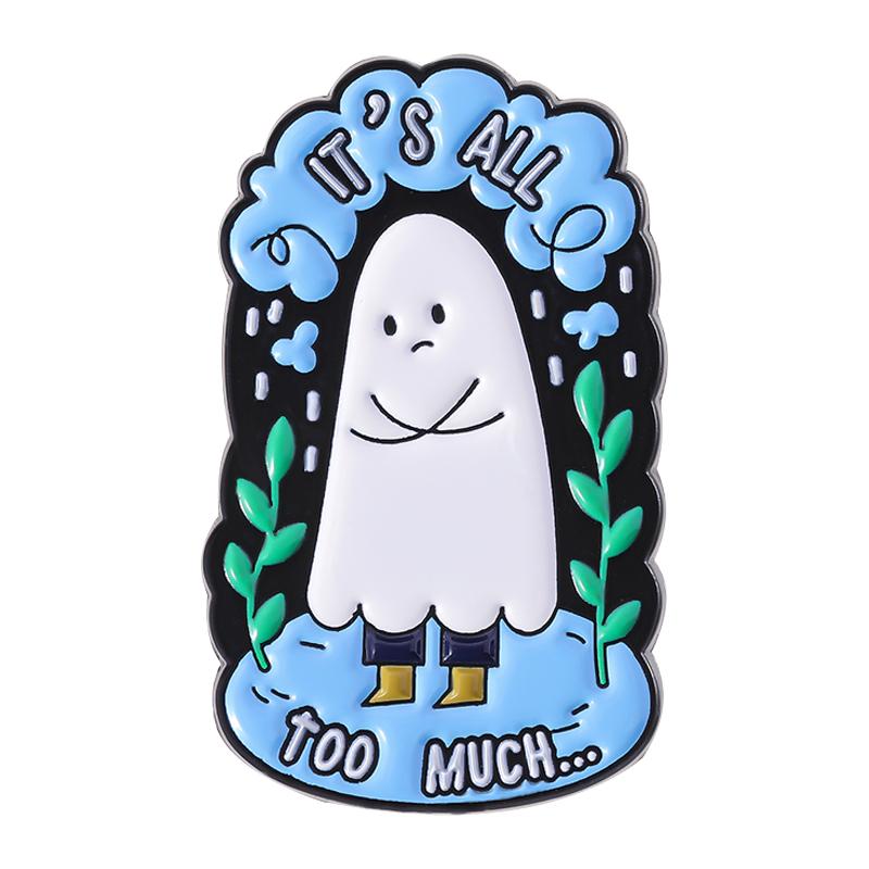 Halloween Ghost Enamel Pins Custom TALK ABOUT YOUR FEELINGS Brooches Lapel Badges Clothes Funny Jewelry Gift for Friends
Halloween Ghost Enamel Pins Custom TALK ABOUT YOUR FEELINGS Brooches Lapel Badges Clothes Funny Jewelry Gift for Friends