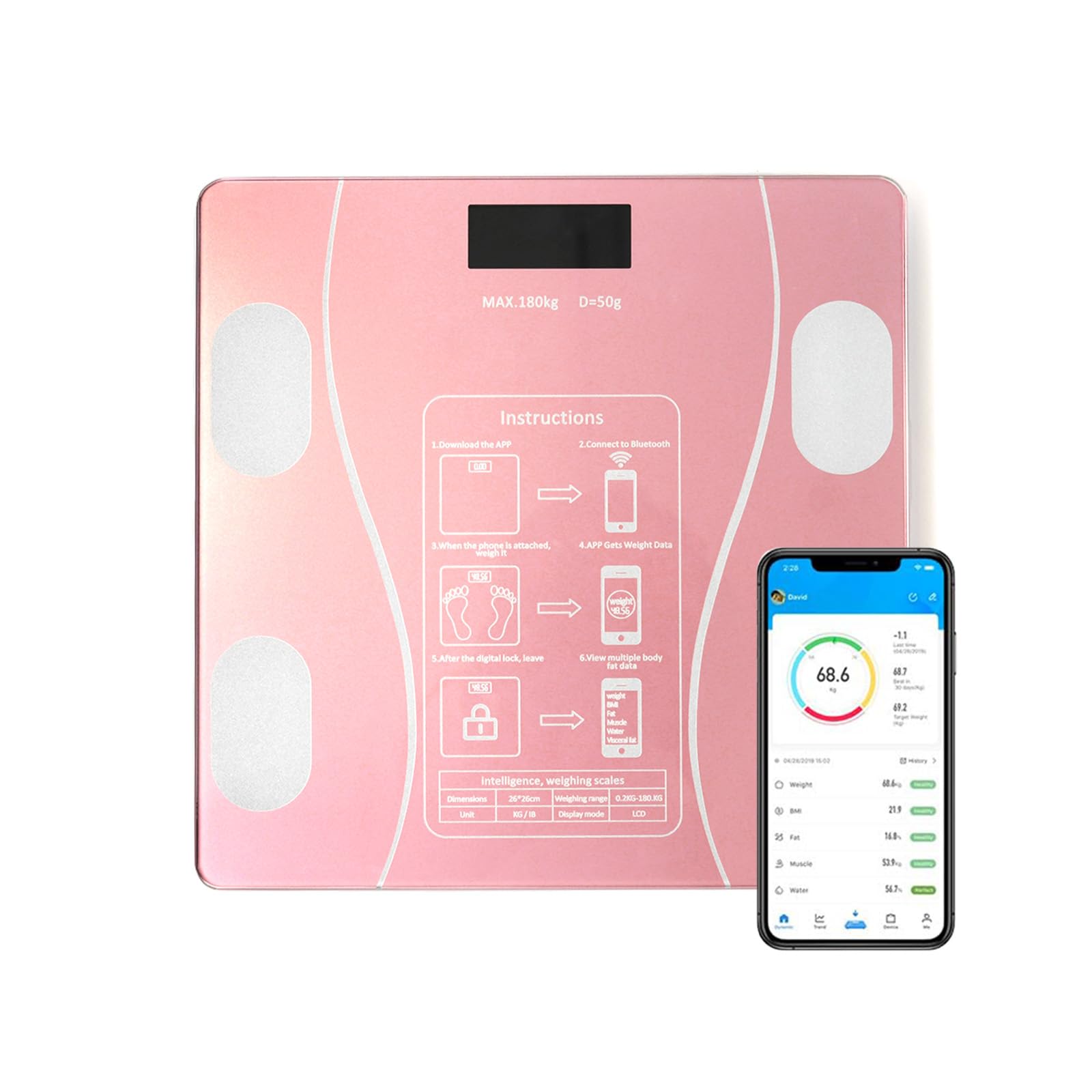 Weight Body Composition Meter Smartphone Linked Ultra Thin Lightweight Compact USB 12 Items Can Be Measured High Accuracy Sensor Automatic Power App
Weight Body Composition Meter Smartphone Linked Ultra Thin Lightweight Compact USB 12 Items Can Be Measured High Accuracy Sensor Automatic Power App