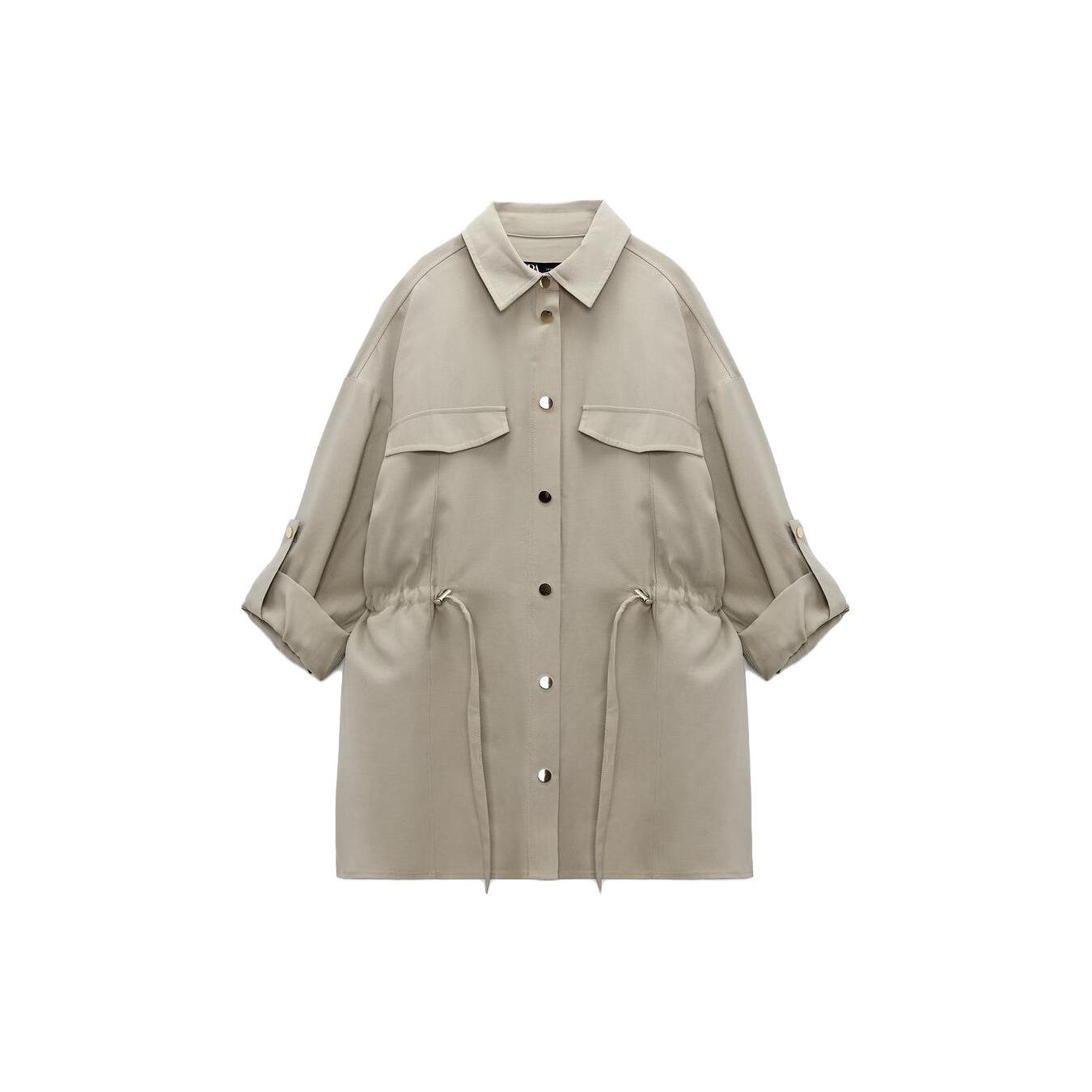 Zara Solid Color Single-Breasted Casual Long Sleeve Shirt Women shirts Beige 03046124711 XL
Zara Solid Color Single-Breasted Casual Long Sleeve Shirt Women shirts Beige 03046124711 XL