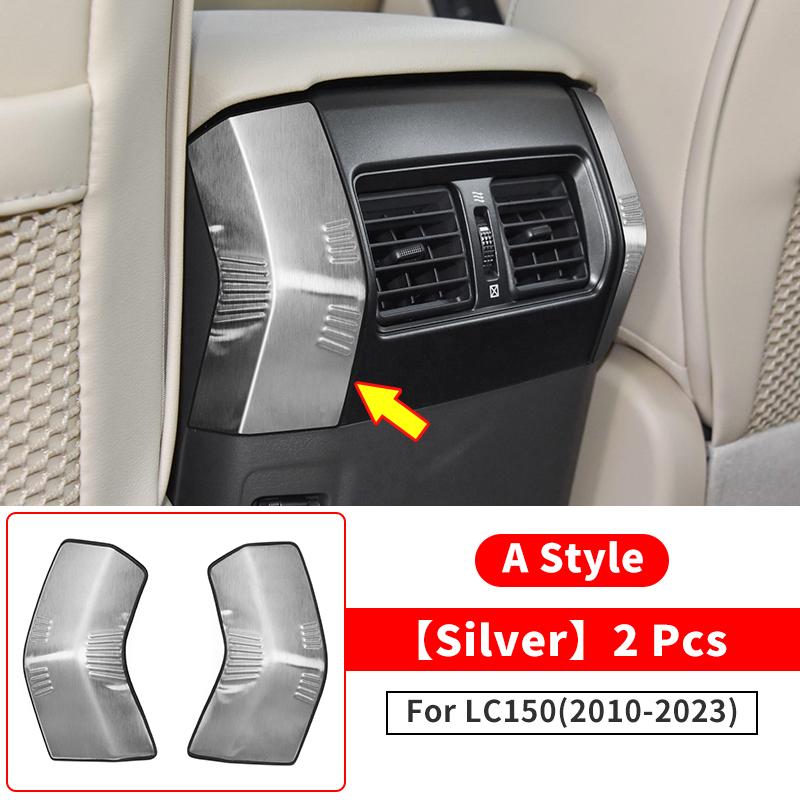 For 2010- Toyota Land Cruiser Prado 150 Armrest Box Air Vent Corner protector Patch LC150 Interior Decoration Accessories A Style Silver
For 2010- Toyota Land Cruiser Prado 150 Armrest Box Air Vent Corner protector Patch LC150 Interior Decoration Accessories A Style Silver
