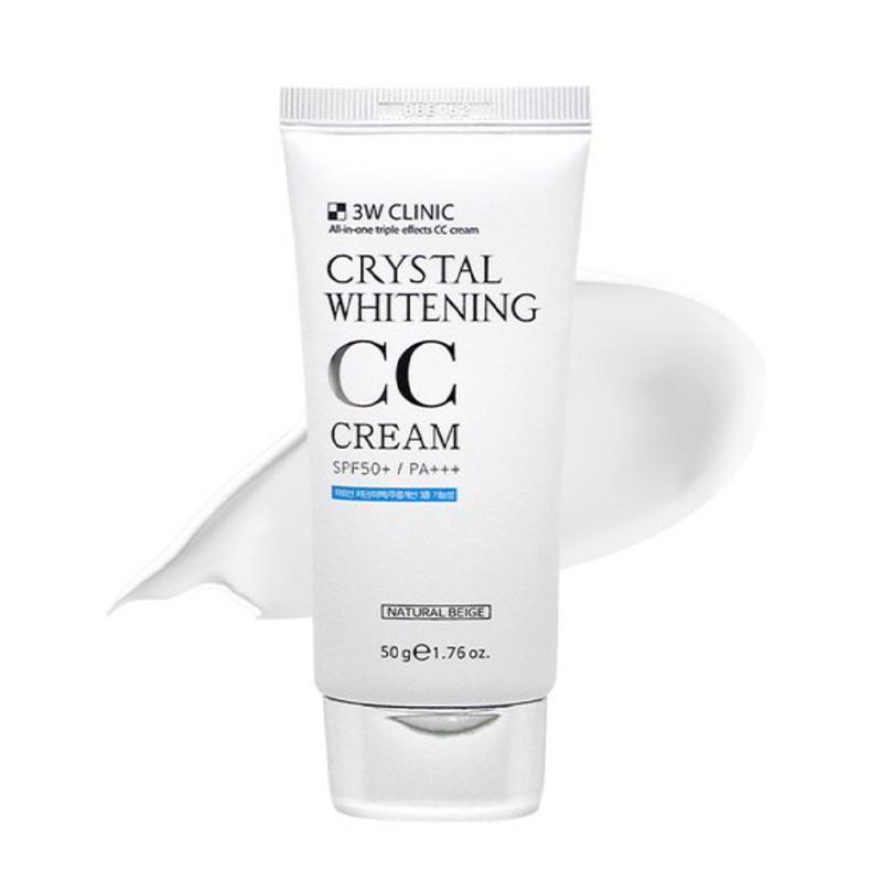 3W CLINIC Crystal Whitening CC Cream SPF50+ PA+++ 50g
3W CLINIC Crystal Whitening CC Cream SPF50+ PA+++ 50g