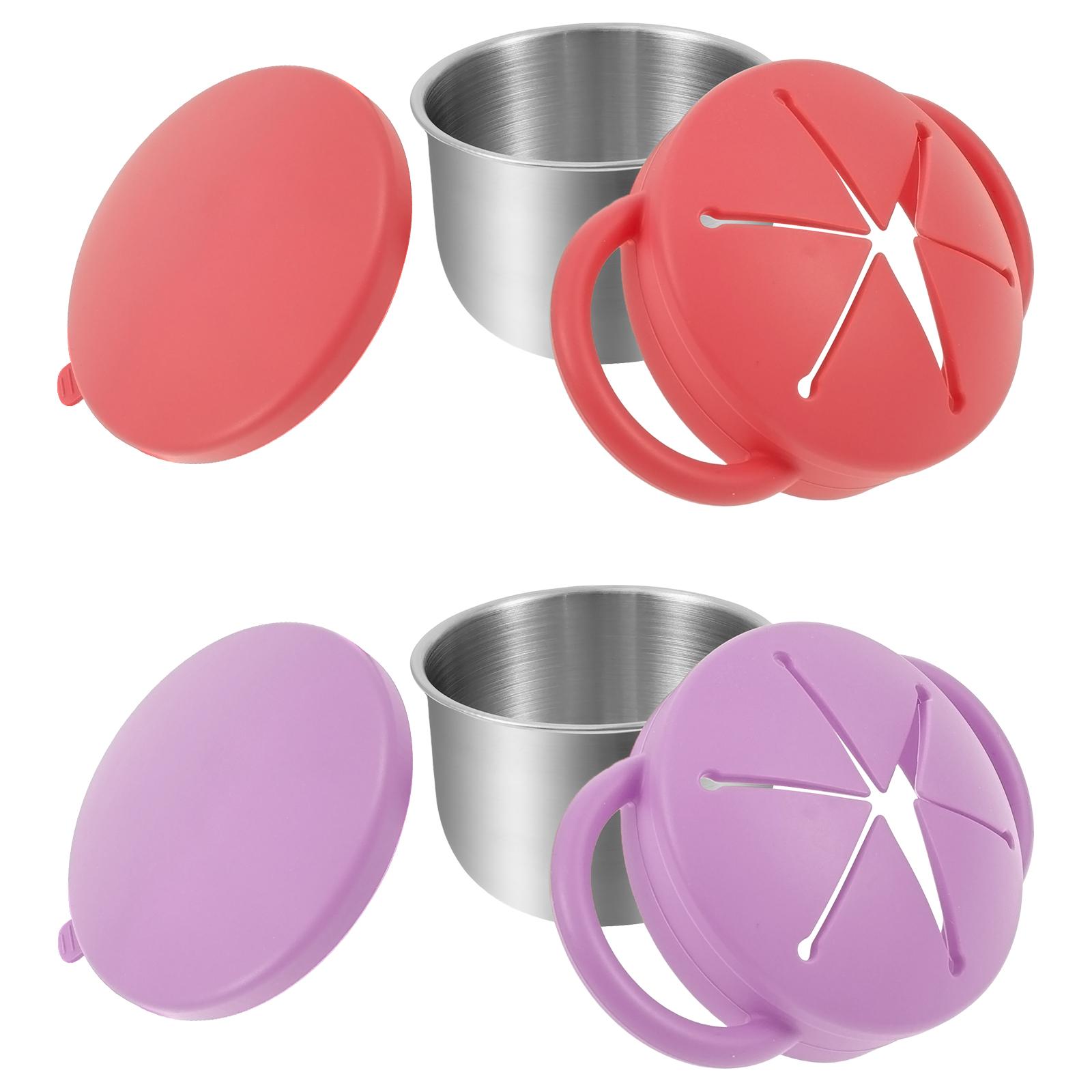 2 Pcs Portable Toddler Snack Cup Spill Proof Baby Snack Container with Removable Lid and Handle for Home Outdoor and Traveling
2 Pcs Portable Toddler Snack Cup Spill Proof Baby Snack Container with Removable Lid and Handle for Home Outdoor and Traveling