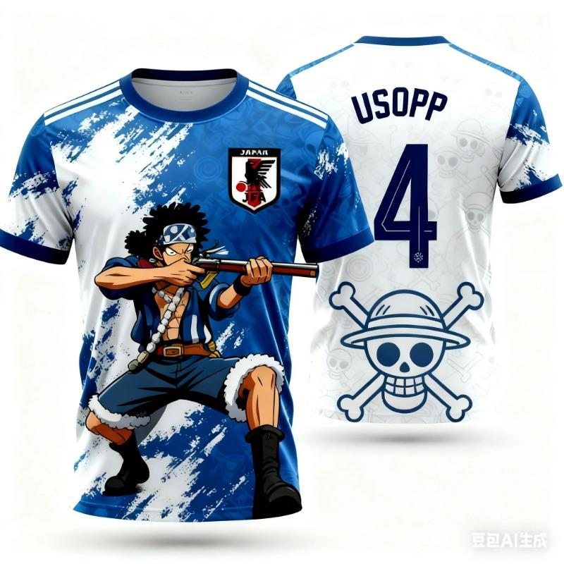 Japan One Piece Luffy Football Jersey Men T-shirt Kids Football Special Jersey Kit Adult Men s/Women s Quick-Drying Sweatshirt S
Japan One Piece Luffy Football Jersey Men T-shirt Kids Football Special Jersey Kit Adult Men s/Women s Quick-Drying Sweatshirt S