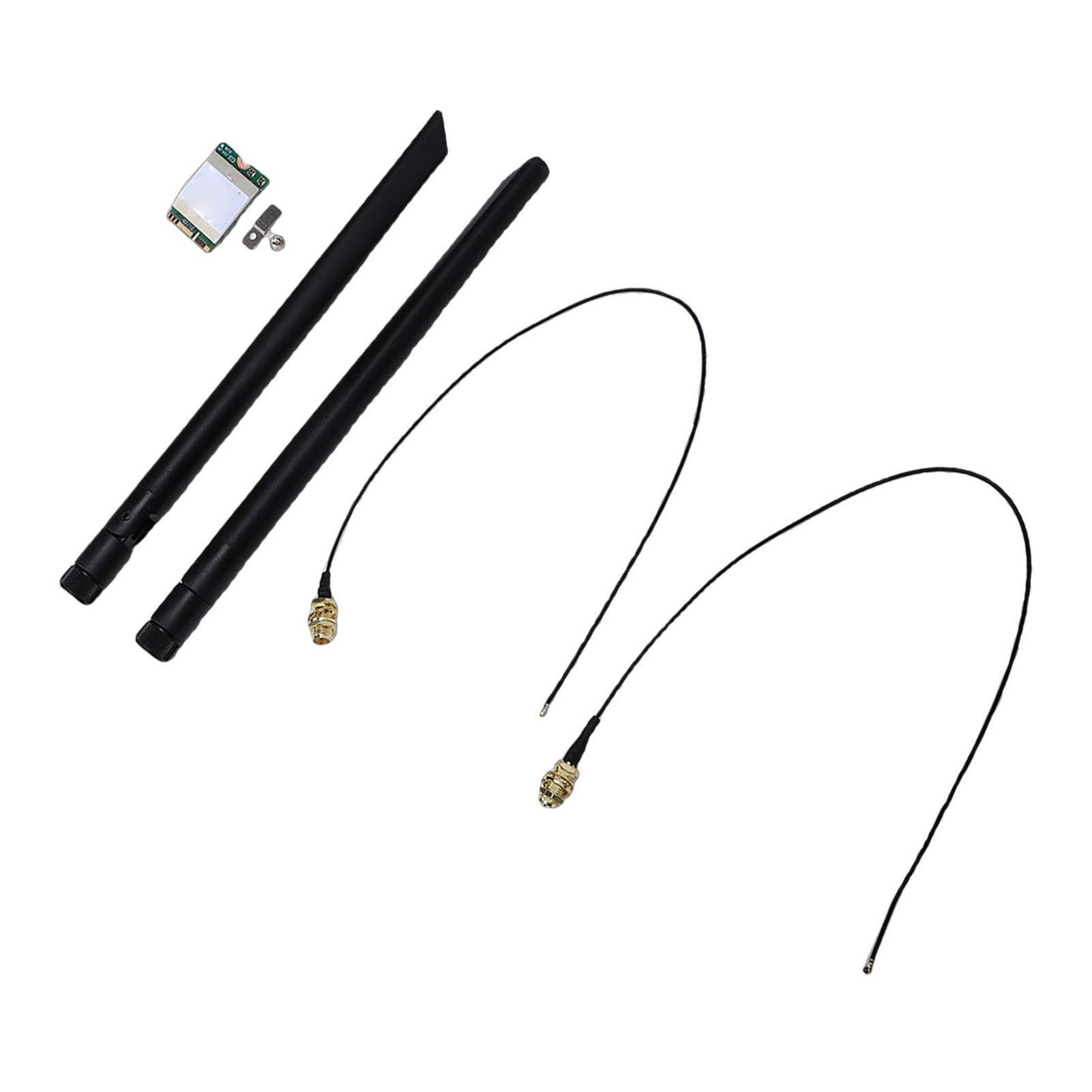 NGFF M.2 WiFi 6E Wireless Card 2.4G 5G Dual Band 1800Mbps 5.2 PC Adapter with Dual 8DB Support for 10 11
NGFF M.2 WiFi 6E Wireless Card 2.4G 5G Dual Band 1800Mbps 5.2 PC Adapter with Dual 8DB Support for 10 11