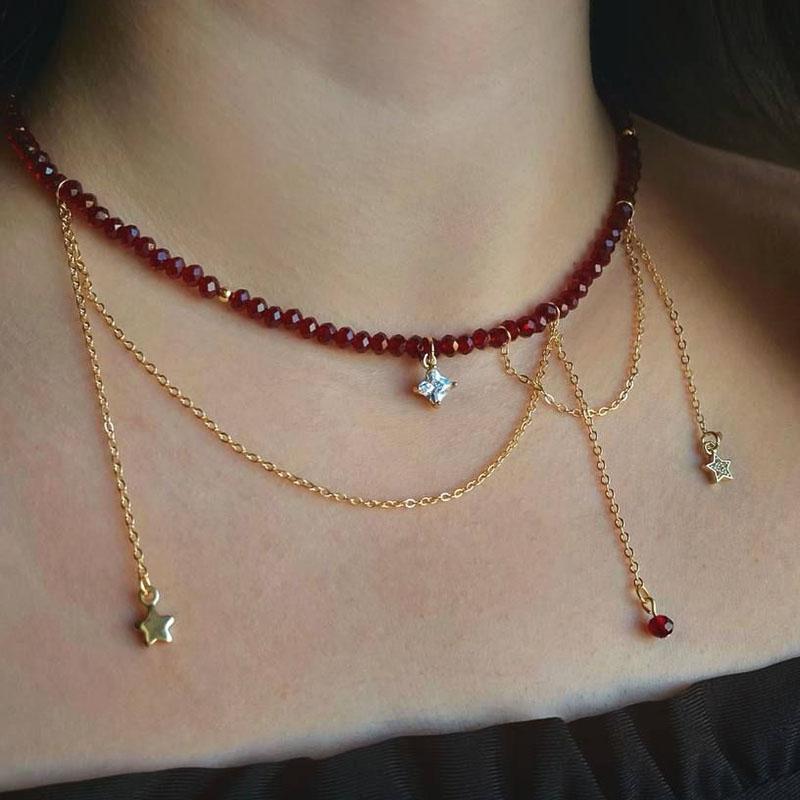 Exaggerated Baroque Red Transparent Crystal Chain With Sexy Zircon Cherry Pendant Necklace For Women Wedding Praty Gift N0541
Exaggerated Baroque Red Transparent Crystal Chain With Sexy Zircon Cherry Pendant Necklace For Women Wedding Praty Gift N0541