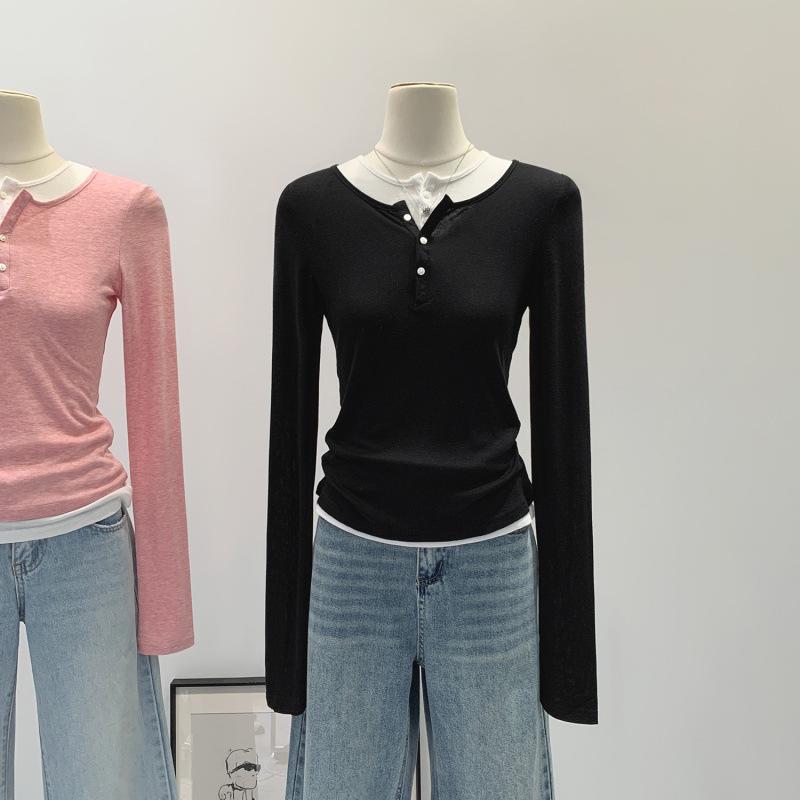Women s Slim Fit Lyocell Tencel & Wool Henley Neck Base Layer Top for Autumn/Winter, Fake Two-Piece Design. Small чорний
Women s Slim Fit Lyocell Tencel & Wool Henley Neck Base Layer Top for Autumn/Winter, Fake Two-Piece Design. Small чорний