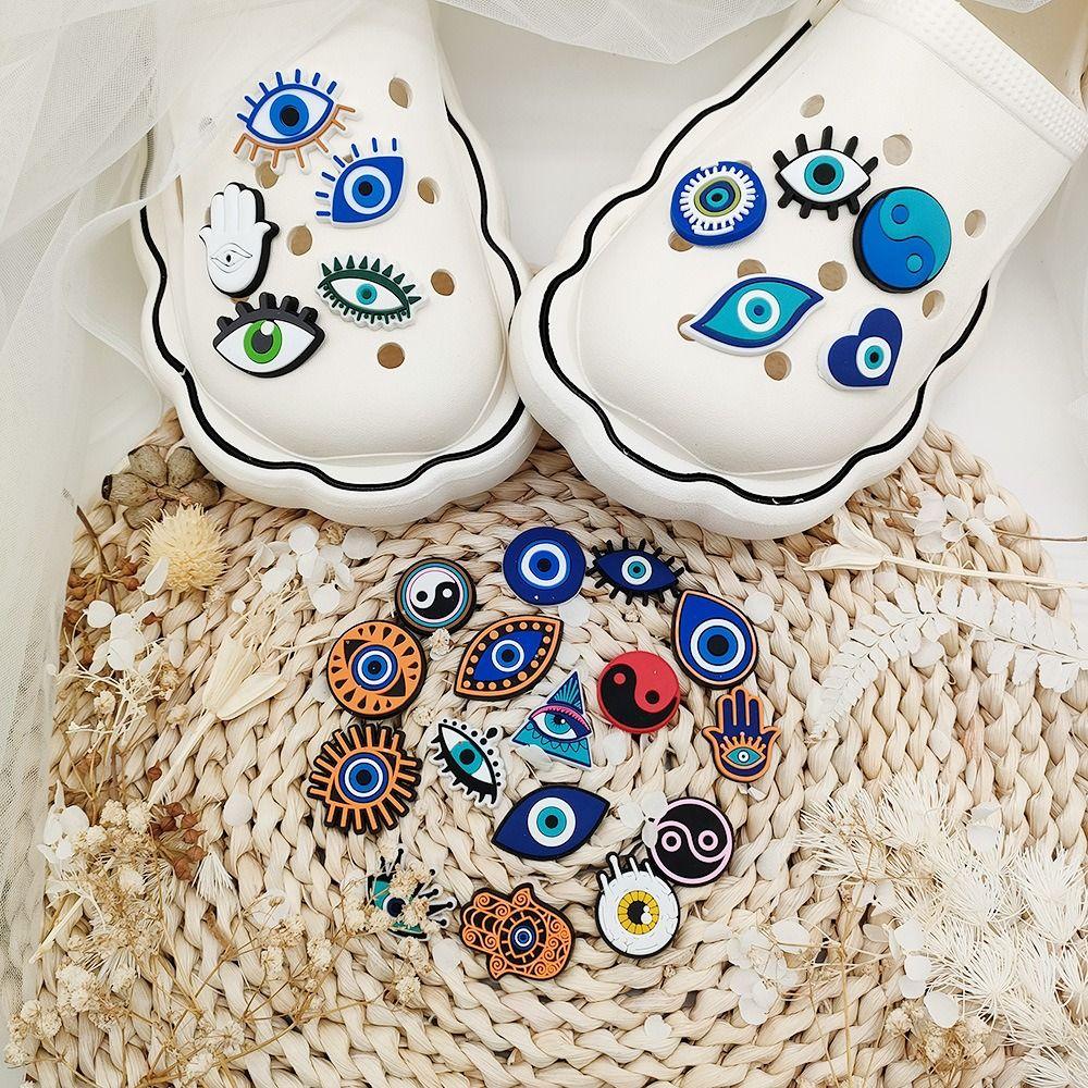 Eye-shaped Crocs Wristband DIY Accessories PVC Eye-shaped Shoe Accessories DIY Bracelet
Eye-shaped Crocs Wristband DIY Accessories PVC Eye-shaped Shoe Accessories DIY Bracelet