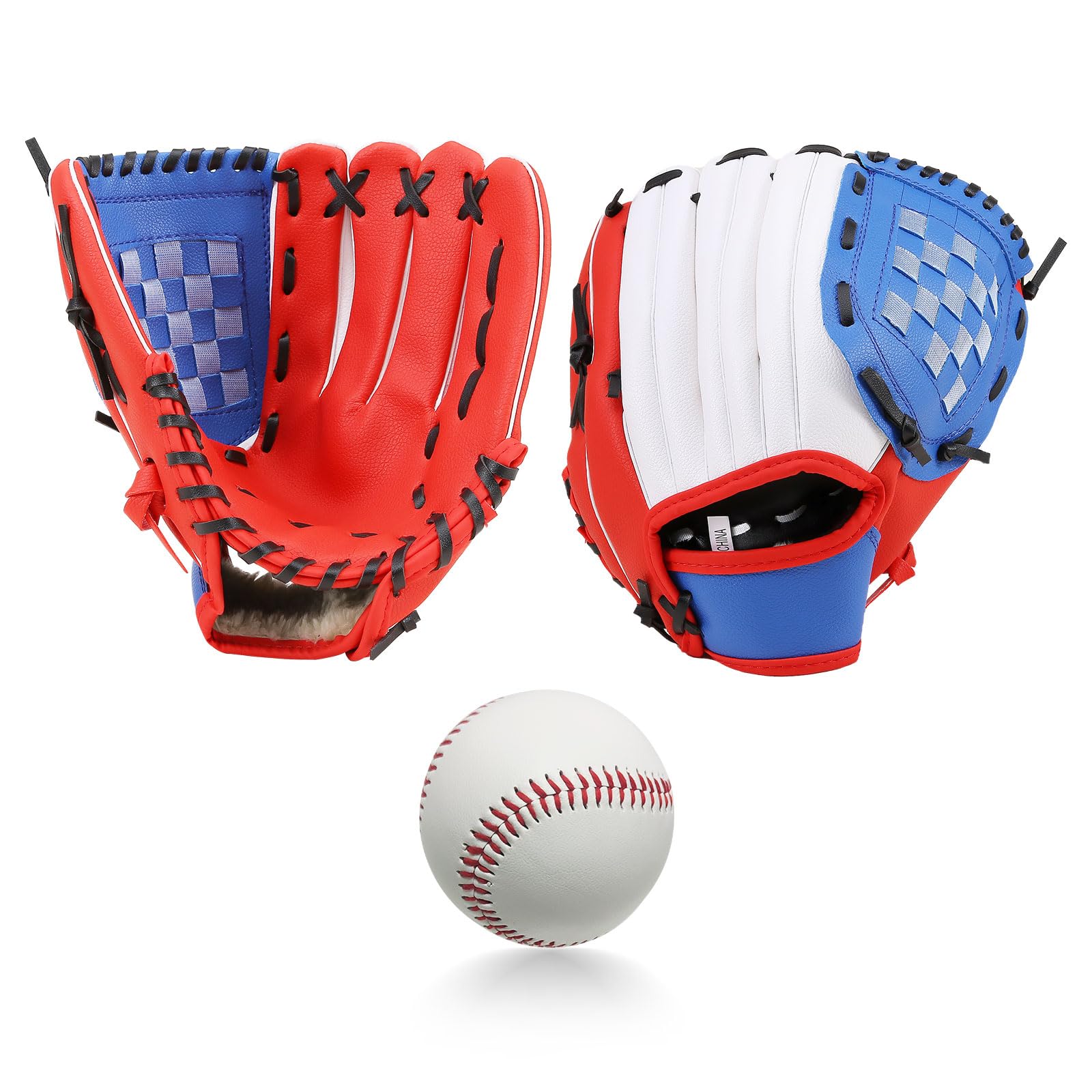 SunGoddy Baseball Glove Set for Softball Baseball Mitt with Baseball Glove Included Catch, Parent-Child Practice, 10.5+11.5 Inch, Beginner s,
SunGoddy Baseball Glove Set for Softball Baseball Mitt with Baseball Glove Included Catch, Parent-Child Practice, 10.5+11.5 Inch, Beginner s,