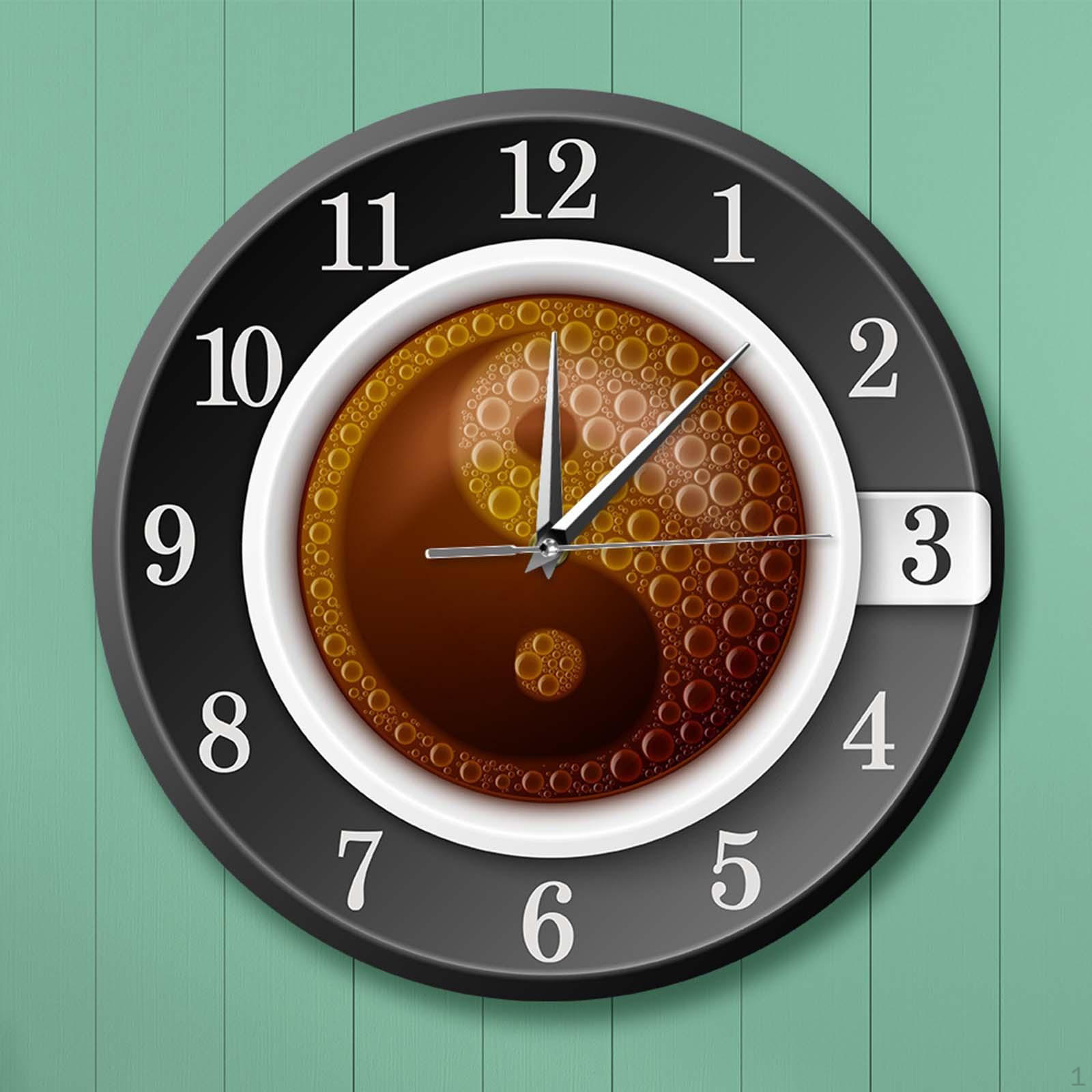 Coffee Cup in Yin and Yang Symbol Wall Clock, Movement Art No Ticking Sound Arabic Numerals
Coffee Cup in Yin and Yang Symbol Wall Clock, Movement Art No Ticking Sound Arabic Numerals