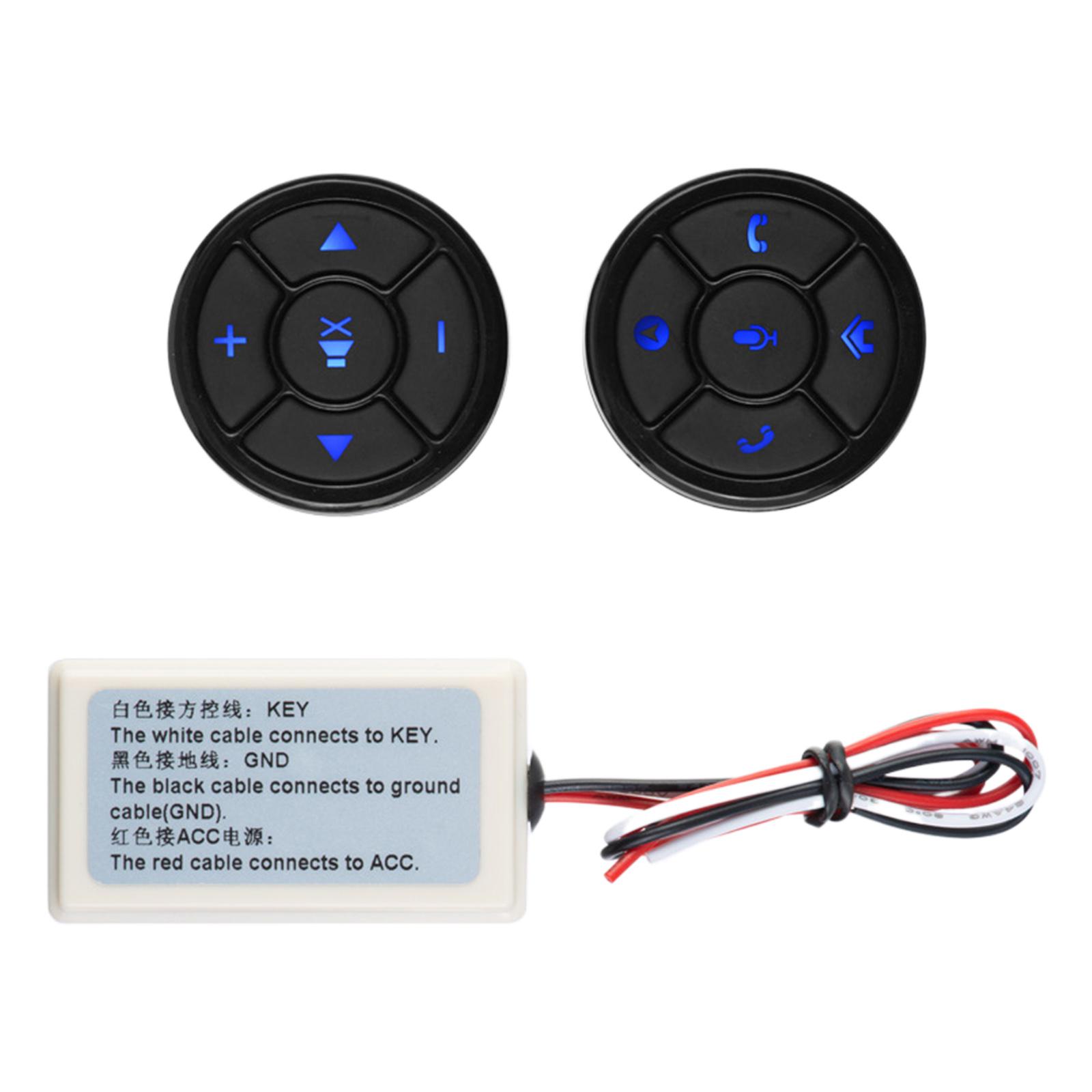 Автомобильный мультимедийный навигационный беспроводной пульт дистанционного управления с подсветкой кнопок, подходит для темных помещений, дальность действия 10 м
Автомобильный мультимедийный навигационный беспроводной пульт дистанционного управления с подсветкой кнопок, подходит для темных помещений, дальность действия 10 м