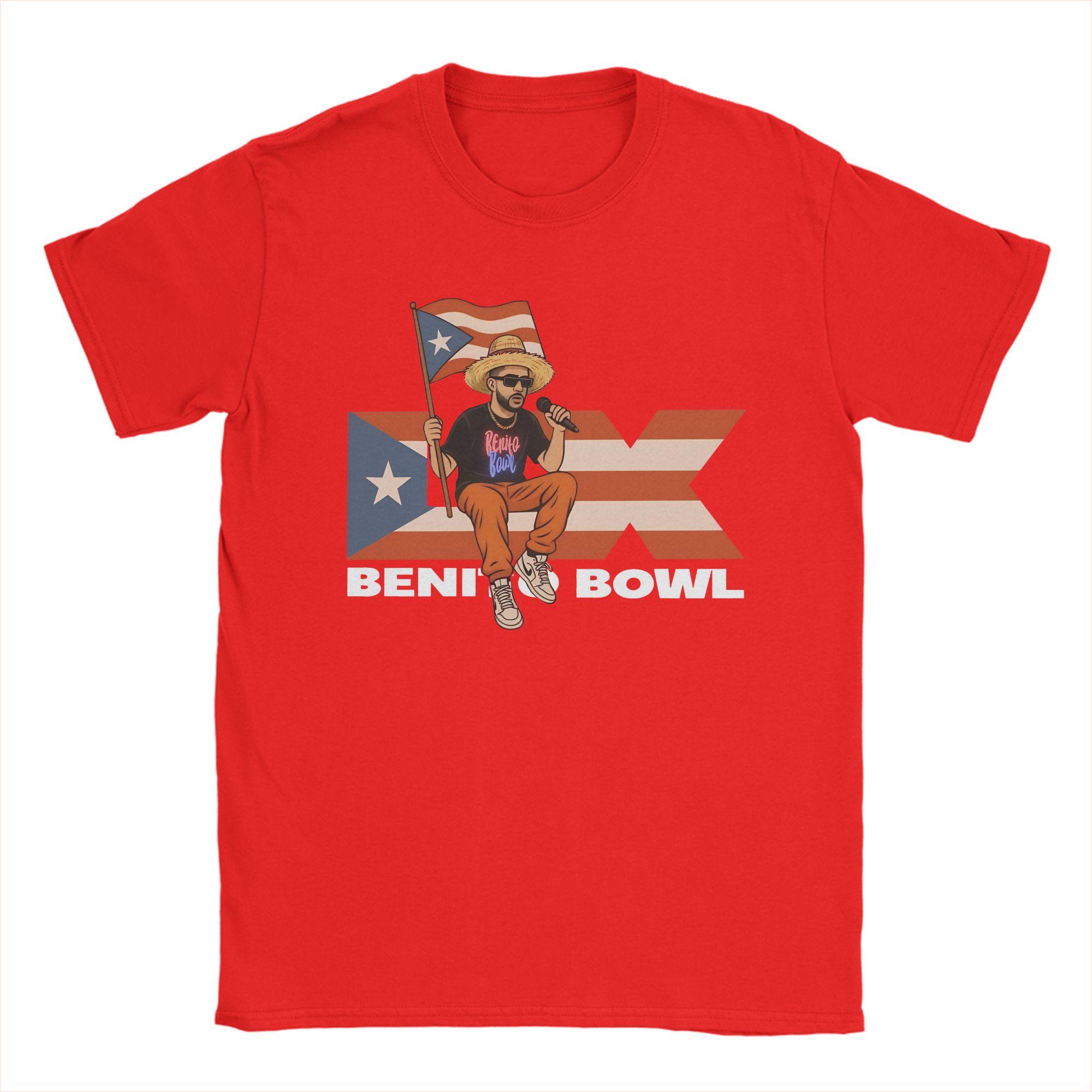 Bad Bunny Puerto Rican Flag Benito Bowl TShirt Beach Novelty T Shirts Men Cotton O Neck Oversize Clothing ShortSleeve Tshirt S
Bad Bunny Puerto Rican Flag Benito Bowl TShirt Beach Novelty T Shirts Men Cotton O Neck Oversize Clothing ShortSleeve Tshirt S