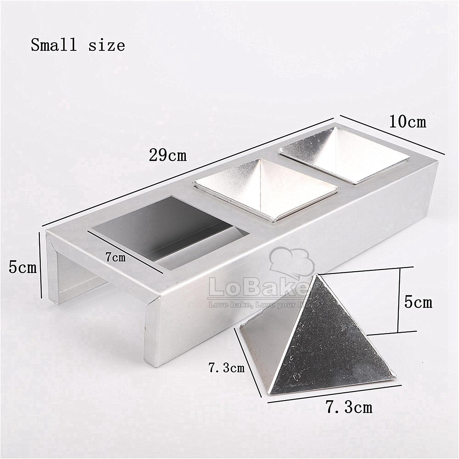 2 Sizes Pyramid Shape Aluminium Cake Mold Metal Pudding Mould with Frame Stand Rack Tiramisu Dessert Maker DIY Baking Tools
2 Sizes Pyramid Shape Aluminium Cake Mold Metal Pudding Mould with Frame Stand Rack Tiramisu Dessert Maker DIY Baking Tools