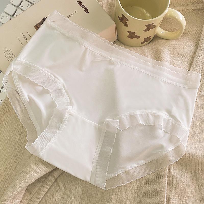 Ladies Summer Thin Style Pure Sexy Ice Silk Pure Cotton Crotch Antibacterial Breathable No Trace Briefs M белый
Ladies Summer Thin Style Pure Sexy Ice Silk Pure Cotton Crotch Antibacterial Breathable No Trace Briefs M белый