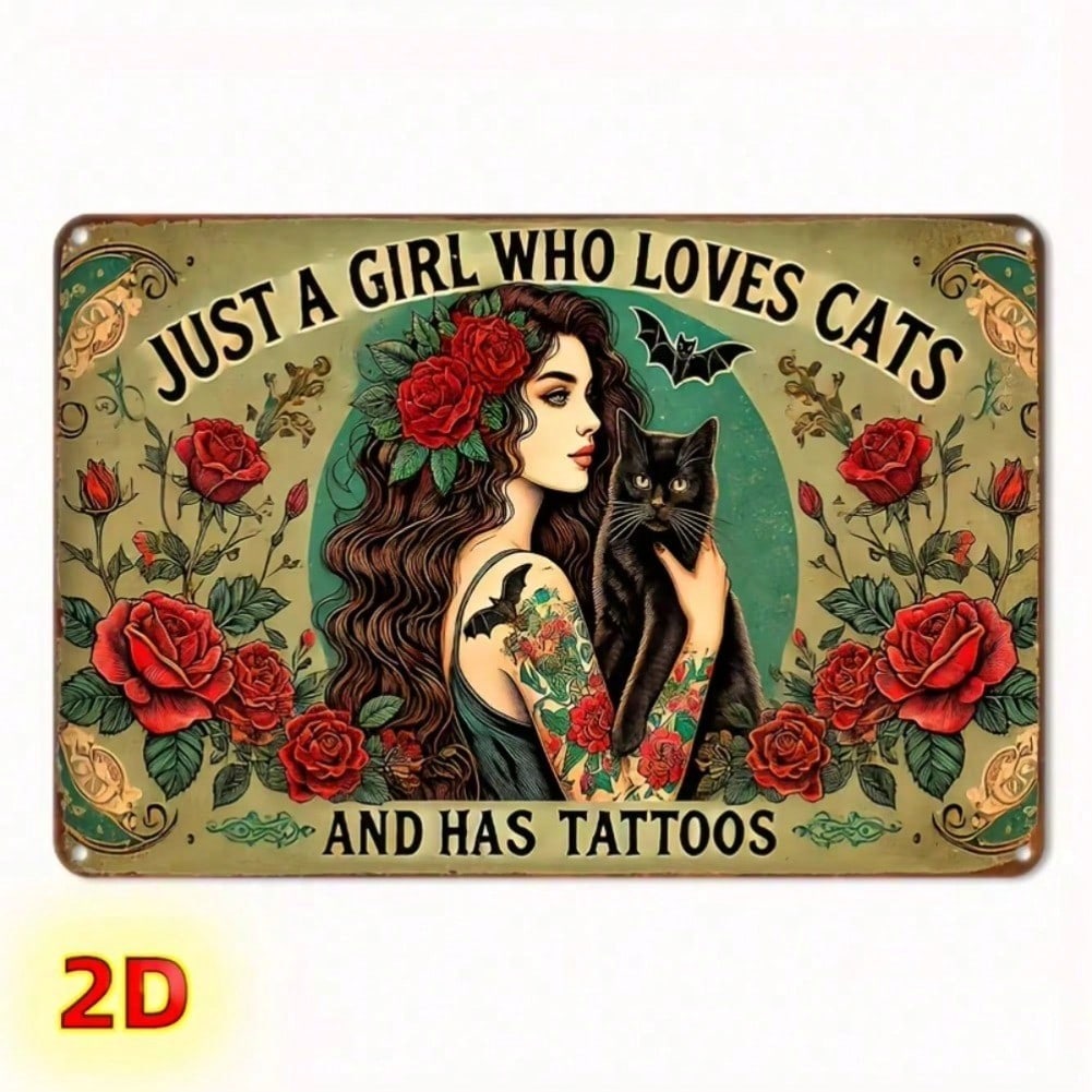 Crazy Cat Lady Tattoo Art Metal Tin Sign Poster for Living Room Bedroom Office Tattoo Shop Man Cave Wall Decor 20x30 різнокольоровий
Crazy Cat Lady Tattoo Art Metal Tin Sign Poster for Living Room Bedroom Office Tattoo Shop Man Cave Wall Decor 20x30 різнокольоровий