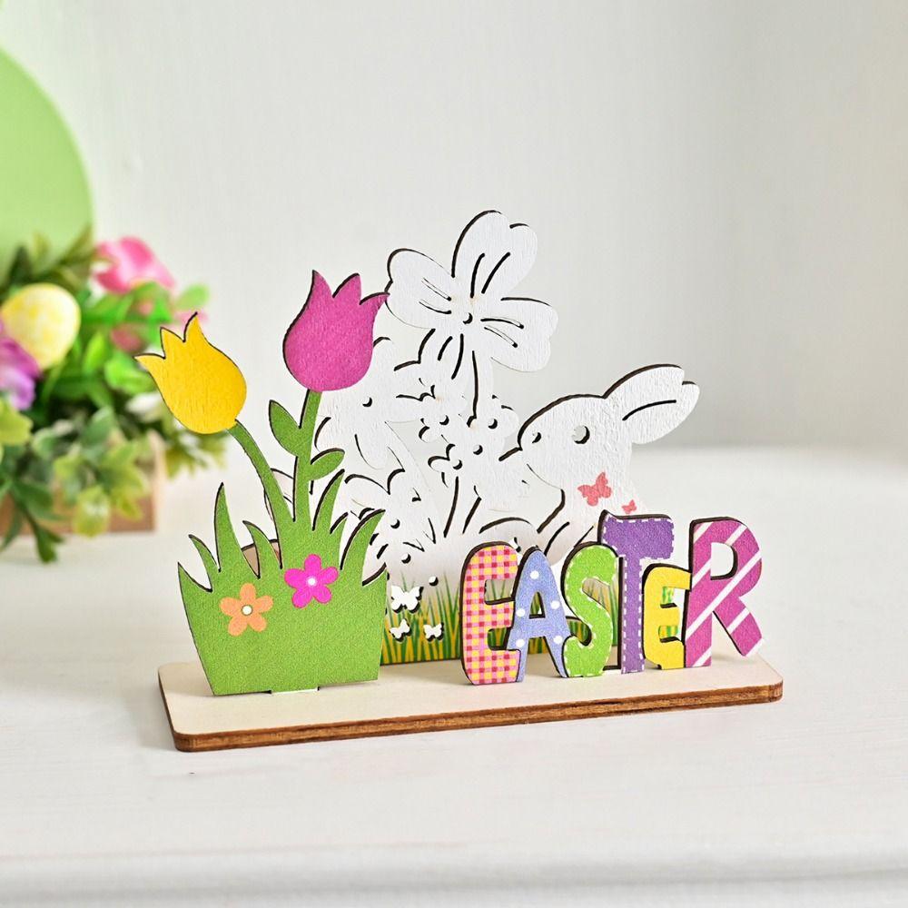 Cartoon Easter Wooden Ornaments 3D Colorful Easter Ornaments Funny Easter Bunny Ornaments Desktop Style 4
Cartoon Easter Wooden Ornaments 3D Colorful Easter Ornaments Funny Easter Bunny Ornaments Desktop Style 4