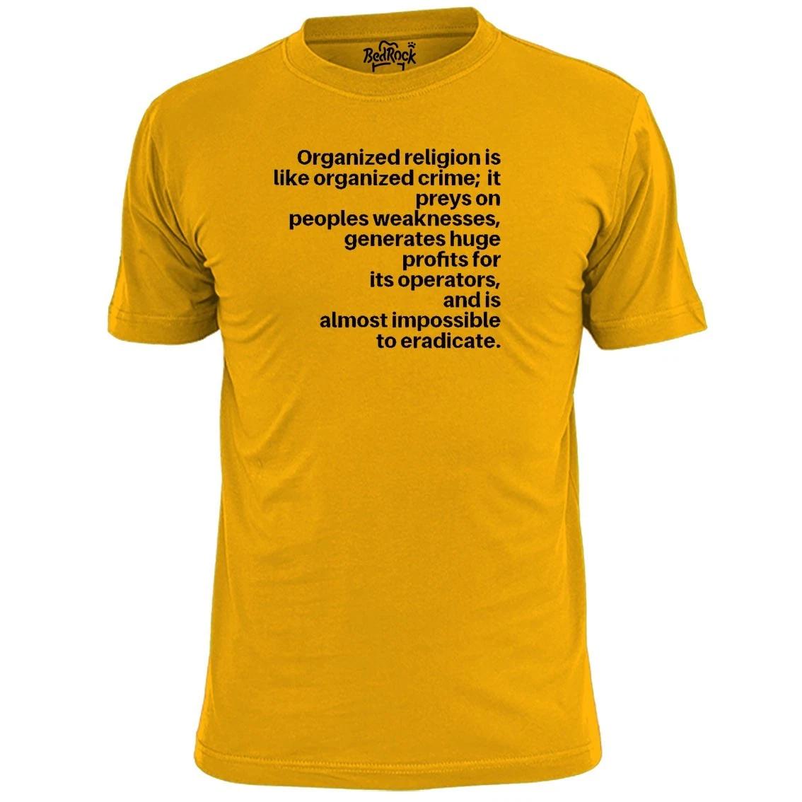 Mens Organised Religion Quote T shirt Atheism 2XL
Mens Organised Religion Quote T shirt Atheism 2XL
