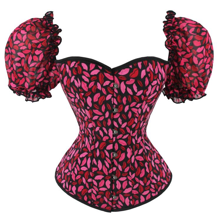Women s Court Style Red Lipstick Print Short Sleeve Waist Cincher Body Shaper with Bust Support Medium
Women s Court Style Red Lipstick Print Short Sleeve Waist Cincher Body Shaper with Bust Support Medium