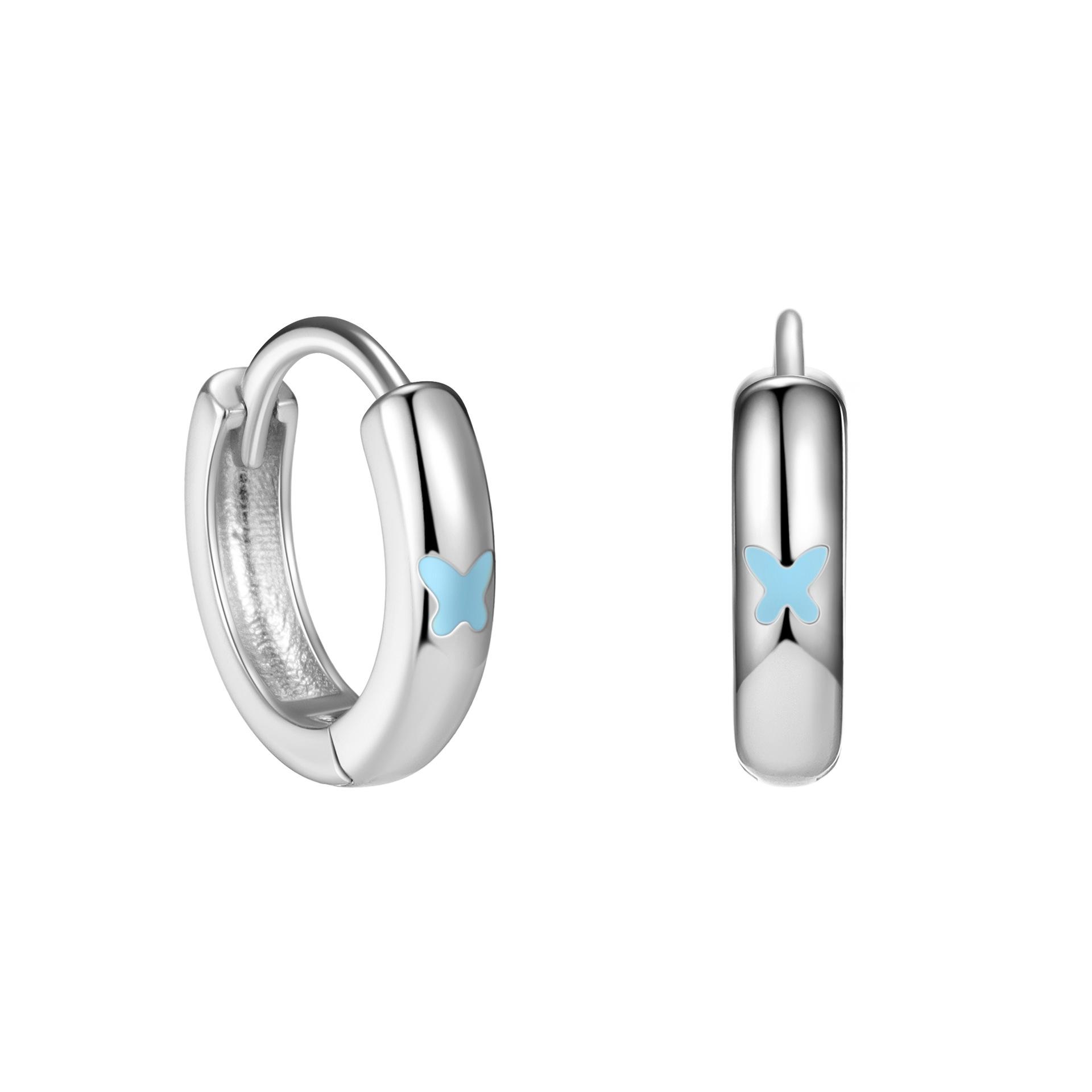 Real 925 Sterling Silver Multicolour Enamel Hoop Earrings butterfly Ear Buckles For Women Original Design Fine Jewelry серебряный
Real 925 Sterling Silver Multicolour Enamel Hoop Earrings butterfly Ear Buckles For Women Original Design Fine Jewelry серебряный