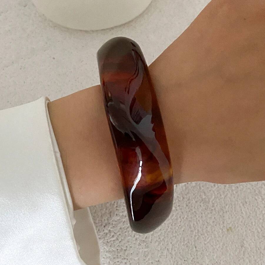 SHIXIN Trendy Irregular Resin Acrylic Wide Bangle Bracelet for Women Punk Metal Geometry Spring Open Bangle Personalized Jewelry
SHIXIN Trendy Irregular Resin Acrylic Wide Bangle Bracelet for Women Punk Metal Geometry Spring Open Bangle Personalized Jewelry