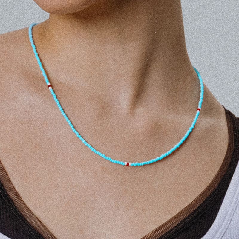 SCALETTO WS005 Sky Blue Bead Necklace Skyblue
SCALETTO WS005 Sky Blue Bead Necklace Skyblue