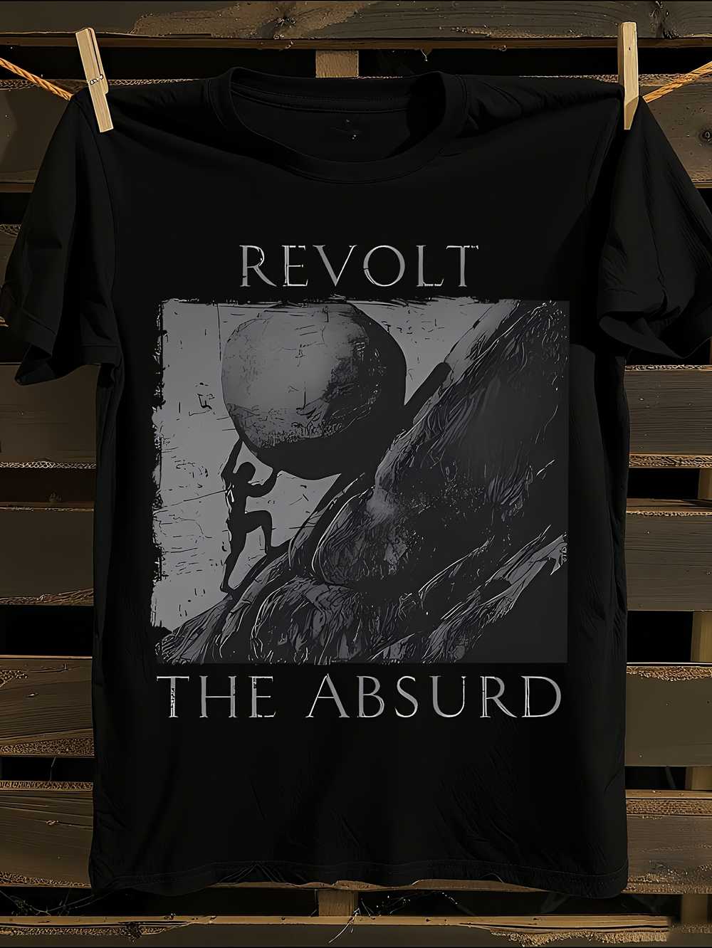 Albert Camus Myth of Sisyphus T-Shirt Mens Tshirt Womens Tshirts with Letters Print Short Sleeves T-Shirt Casual Street Tee Shirt Top M
Albert Camus Myth of Sisyphus T-Shirt Mens Tshirt Womens Tshirts with Letters Print Short Sleeves T-Shirt Casual Street Tee Shirt Top M