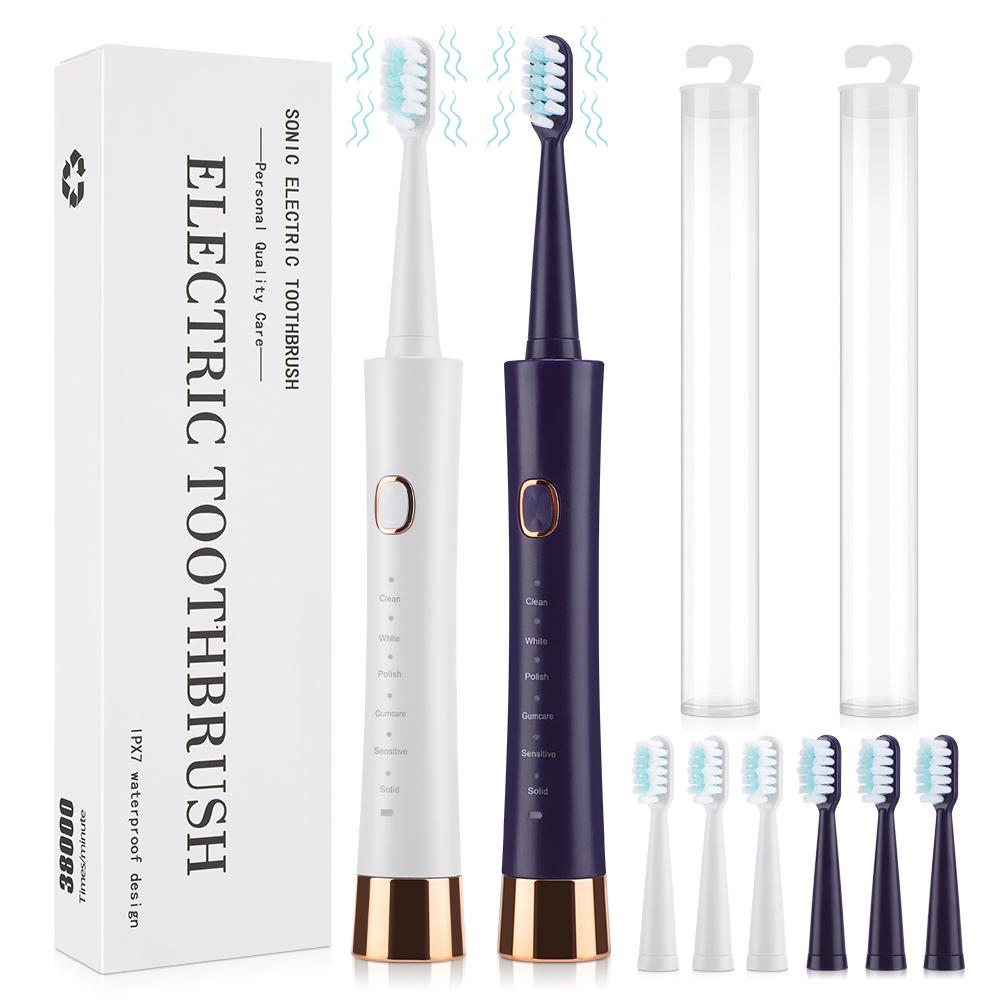 Electric Sonic Toothbrush Rechargeable Electric Toothbrush for Adults Waterproof Electric Toothbrushes with 4 Soft Brush Heads темно-синього кольору
Electric Sonic Toothbrush Rechargeable Electric Toothbrush for Adults Waterproof Electric Toothbrushes with 4 Soft Brush Heads темно-синього кольору