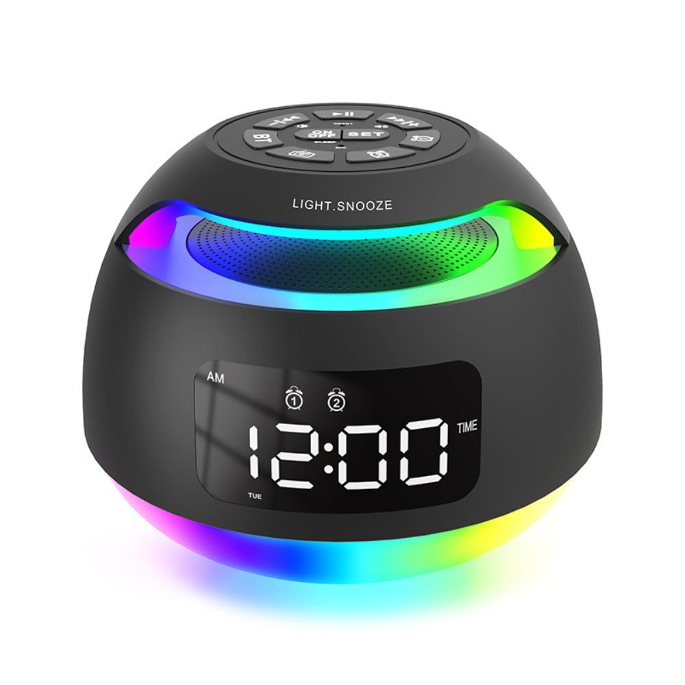 Colorful Night Light Bluetooth Speaker Digital Clocks FM Radio Time Week Display TF USB Ringtones Bedroom Decors Creative Gifts чорний
Colorful Night Light Bluetooth Speaker Digital Clocks FM Radio Time Week Display TF USB Ringtones Bedroom Decors Creative Gifts чорний