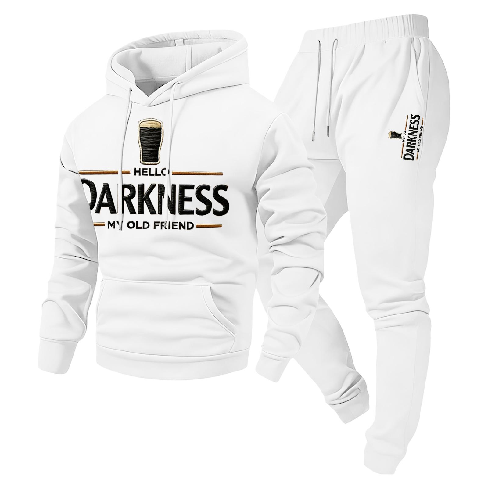 Men s Two-piece Hoodie Sweatshirt And Jogging Pants Tracksuit XL білий
Men s Two-piece Hoodie Sweatshirt And Jogging Pants Tracksuit XL білий