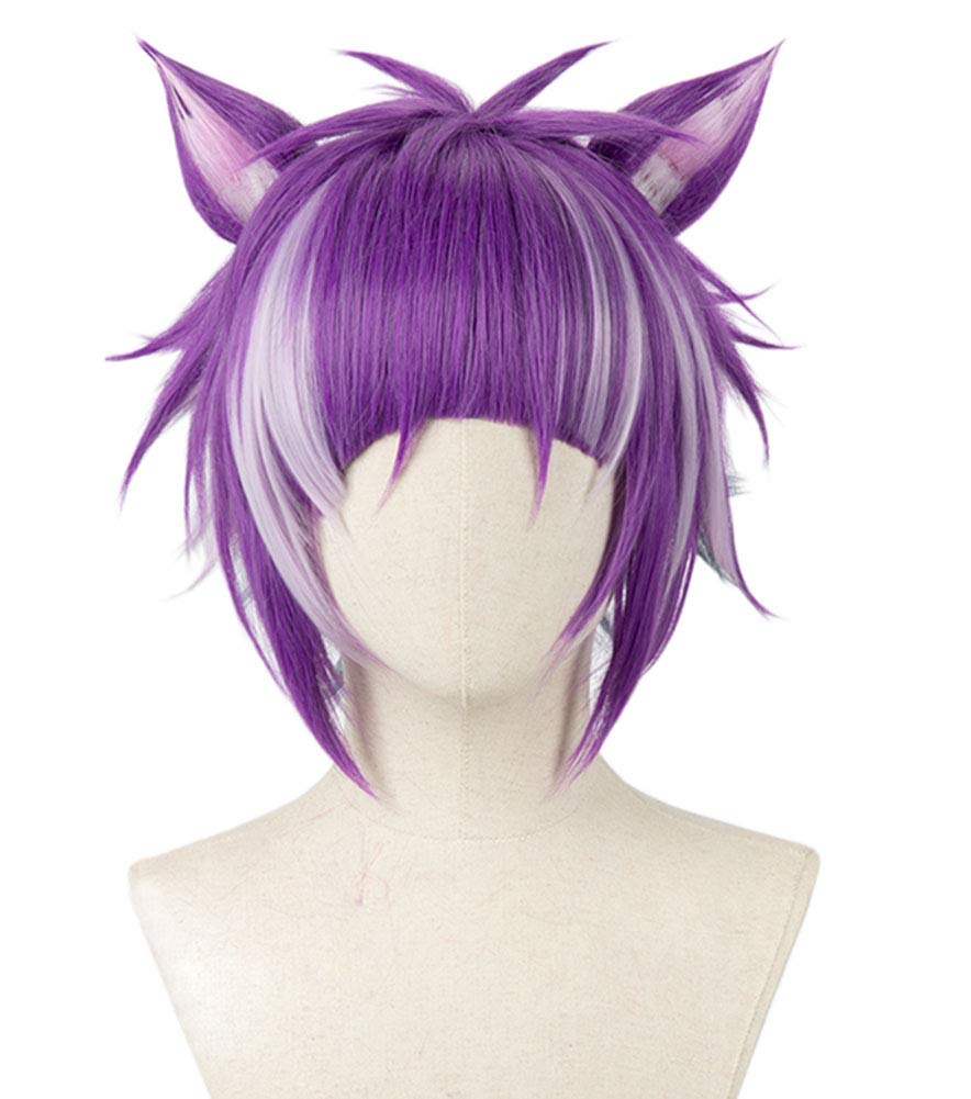 Фиолетовый косплей-парик в стиле Чеширского кота с сеткой, термостойкий, идеально подходит для костюмов на Хэллоуин
Фиолетовый косплей-парик в стиле Чеширского кота с сеткой, термостойкий, идеально подходит для костюмов на Хэллоуин